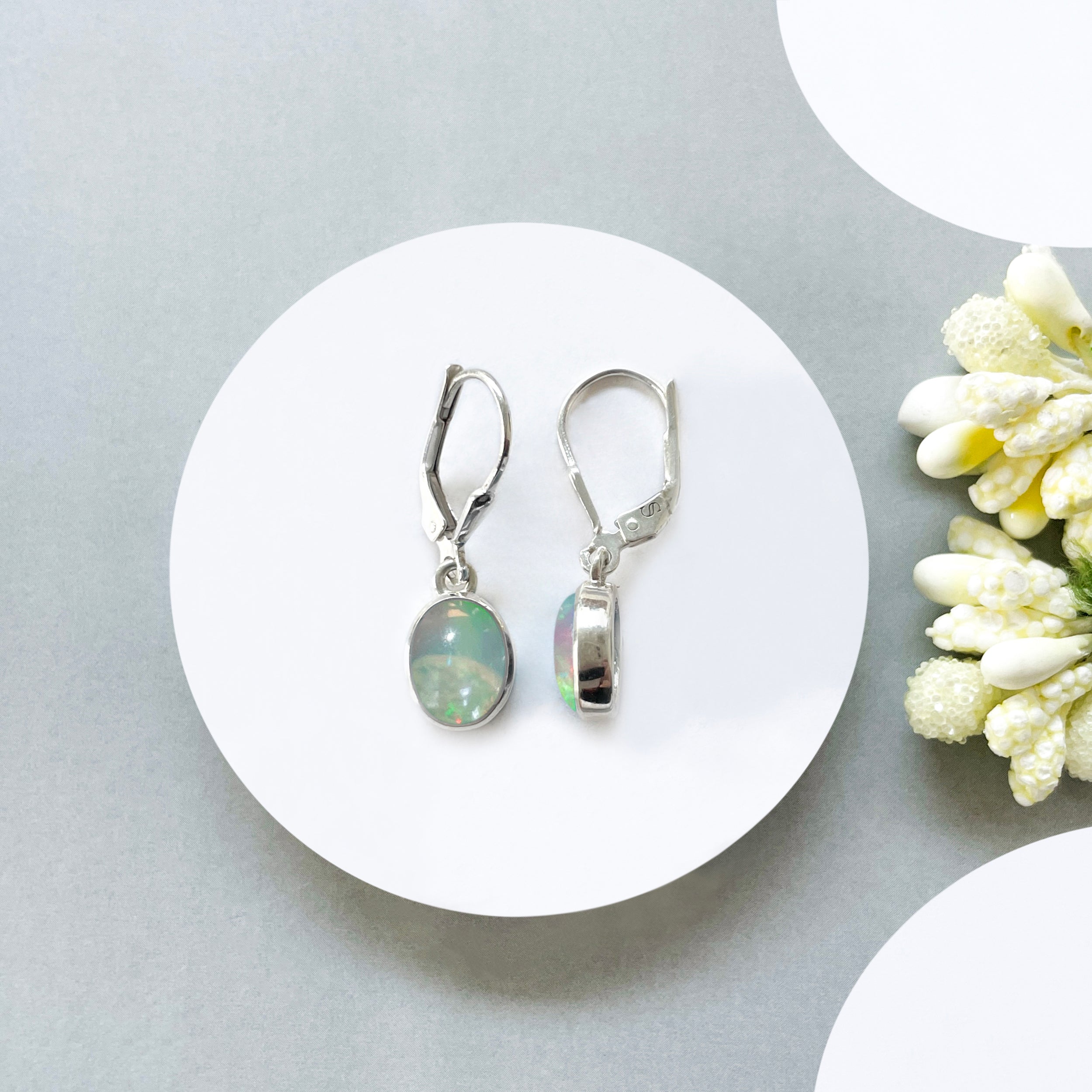 Opal Leverback Earring-(OPL-SE-1232.)
