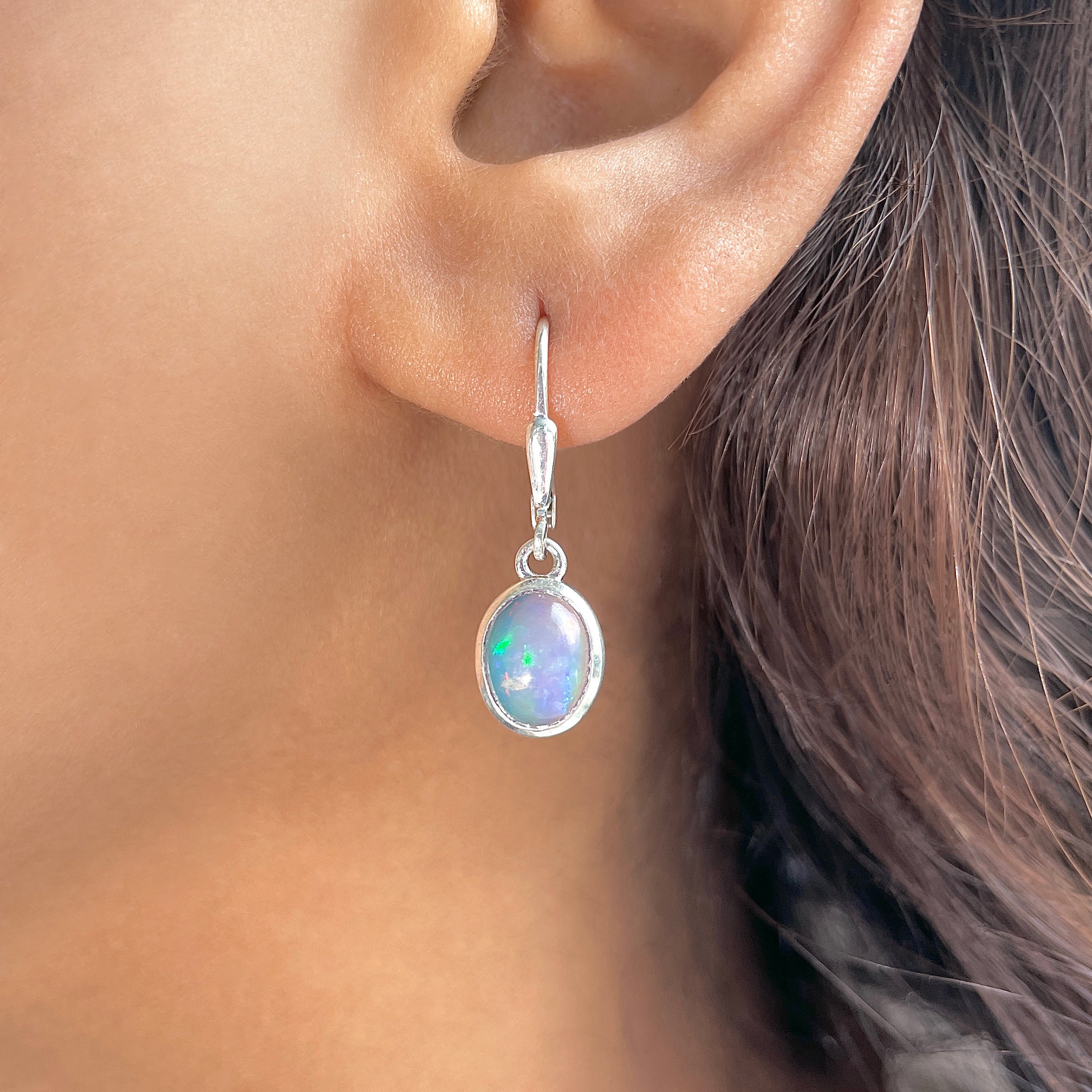 Opal Leverback Earring-(OPL-SE-1232.)