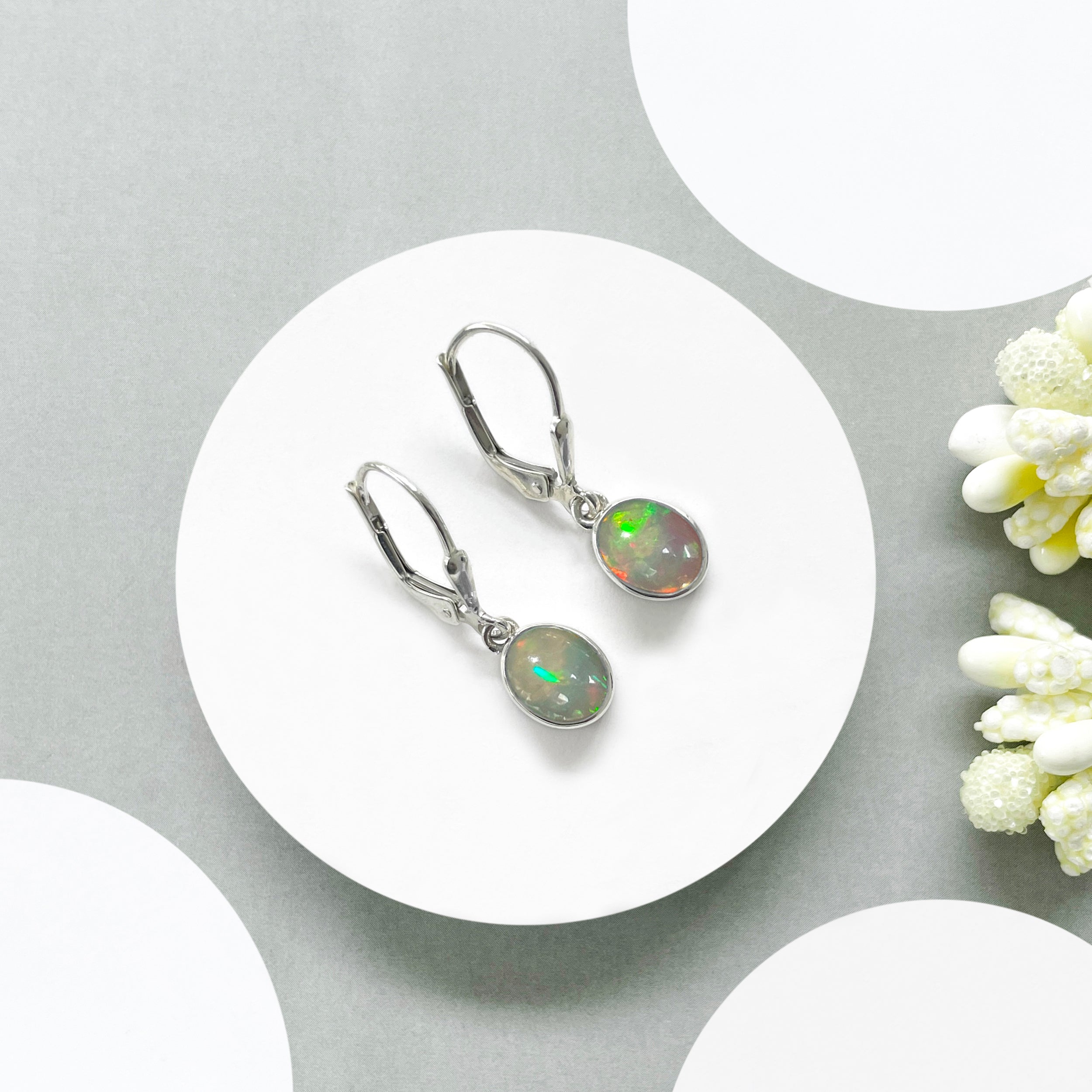 Opal Leverback Earring-(OPL-SE-1242.)