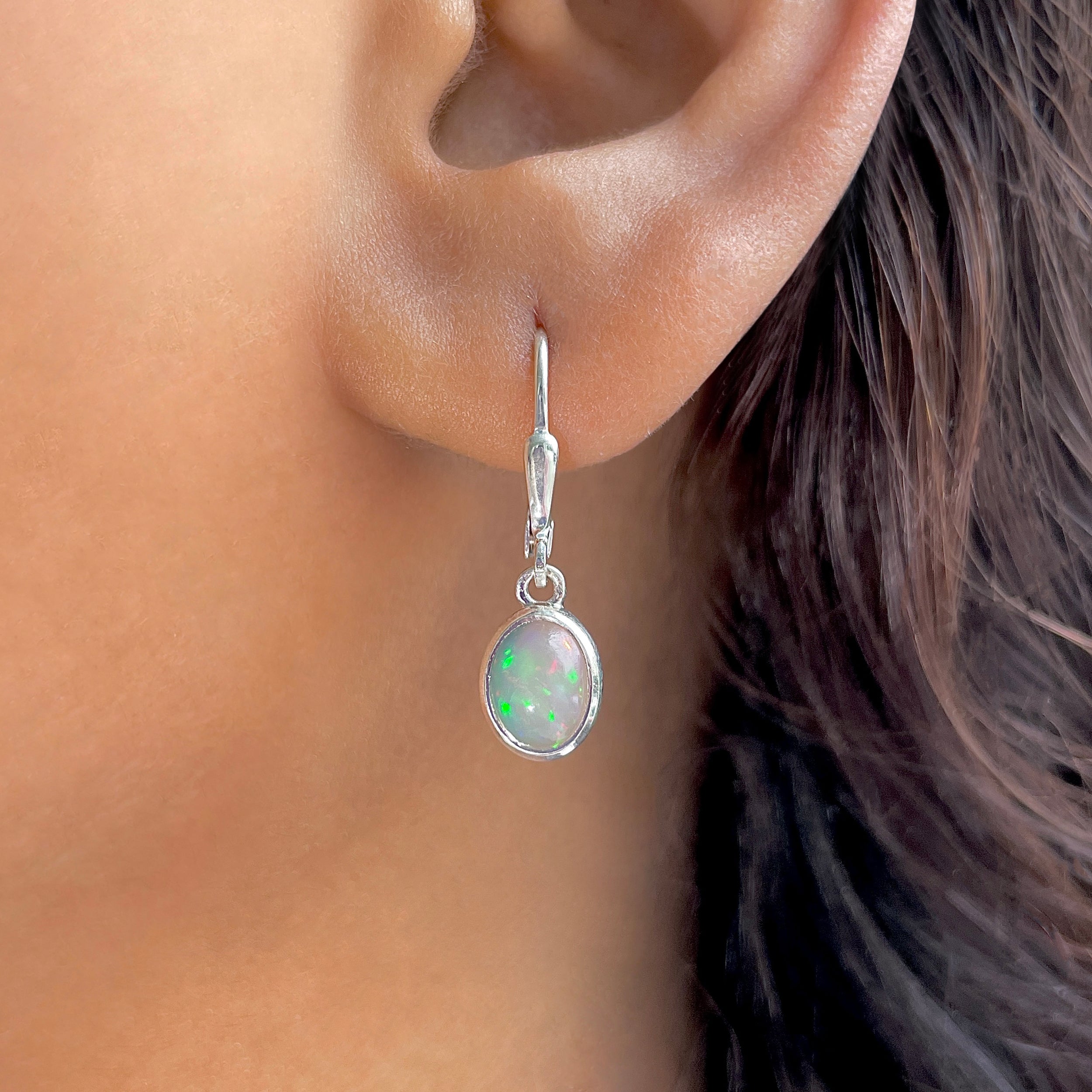 Opal Leverback Earring-(OPL-SE-1242.)
