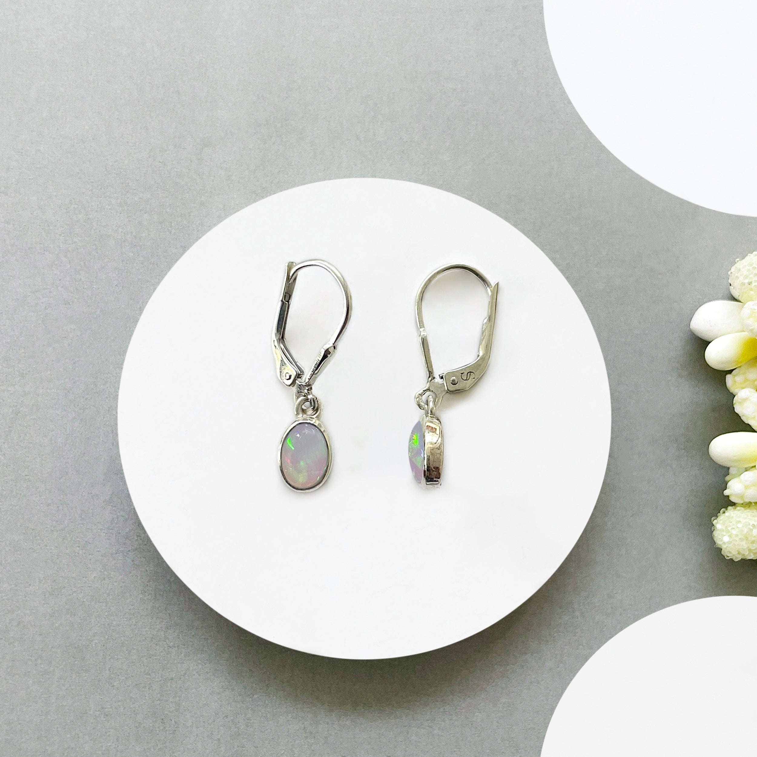 Opal Leverback Earring-(OPL-SE-1285.)