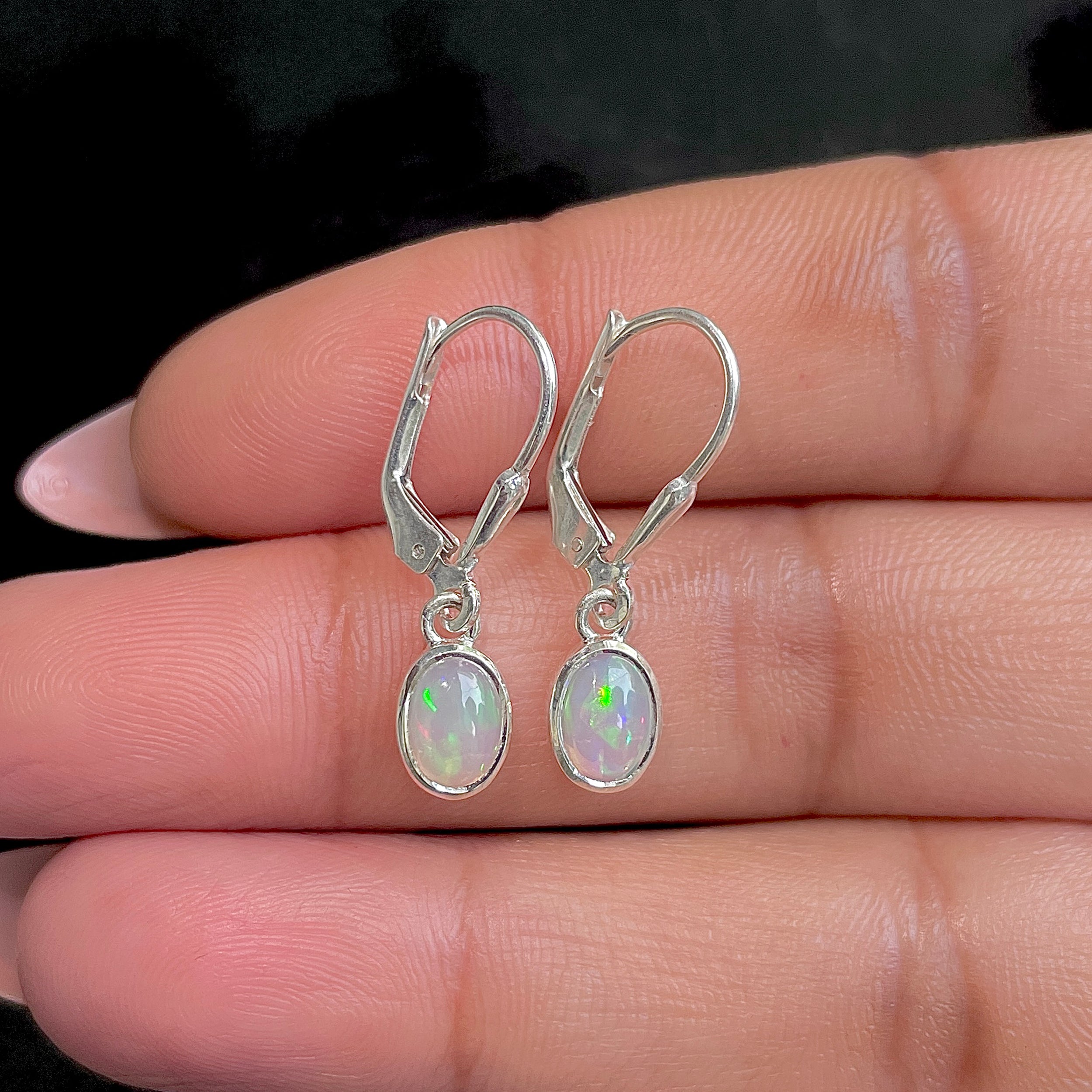 Opal Leverback Earring-(OPL-SE-1285.)