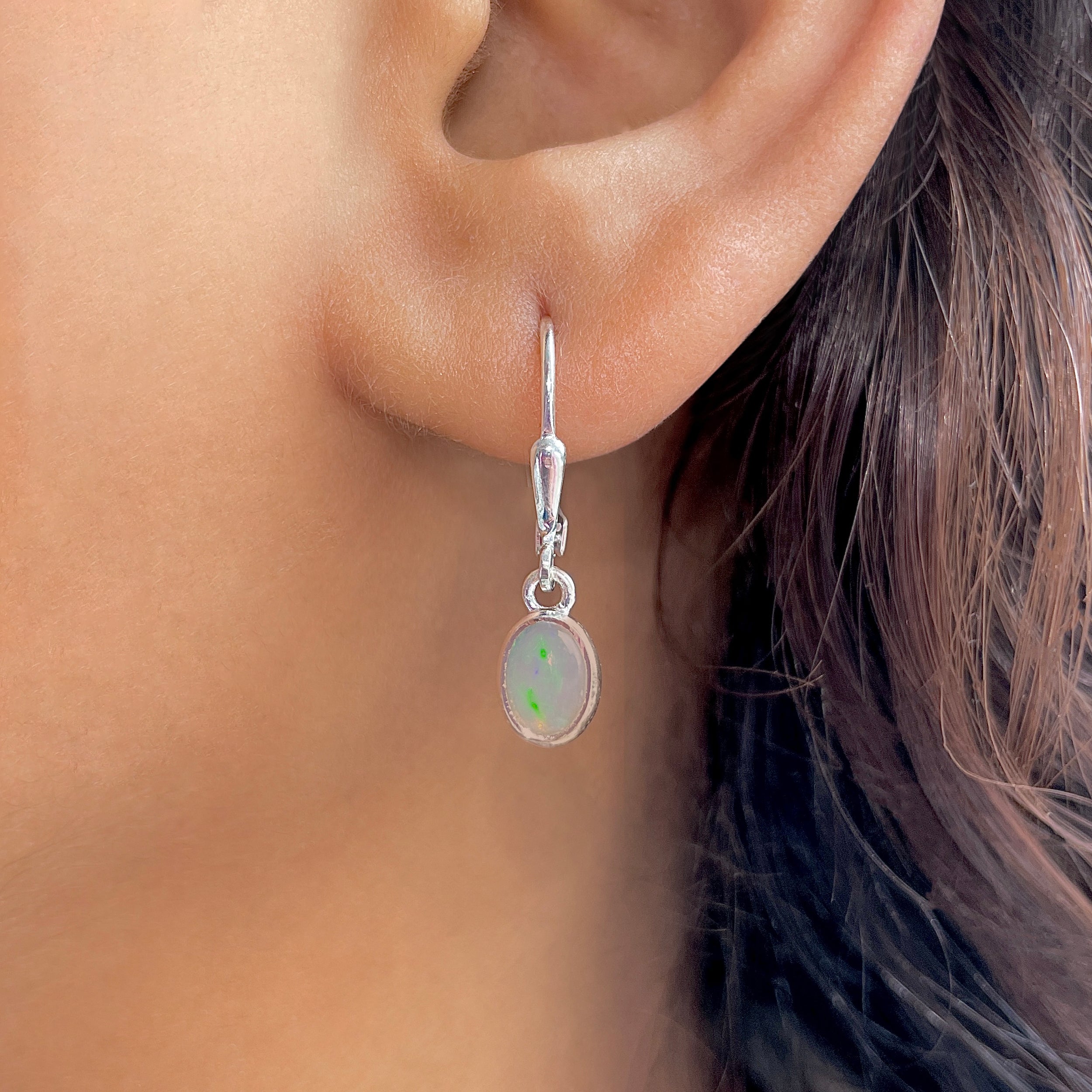 Opal Leverback Earring-(OPL-SE-1285.)