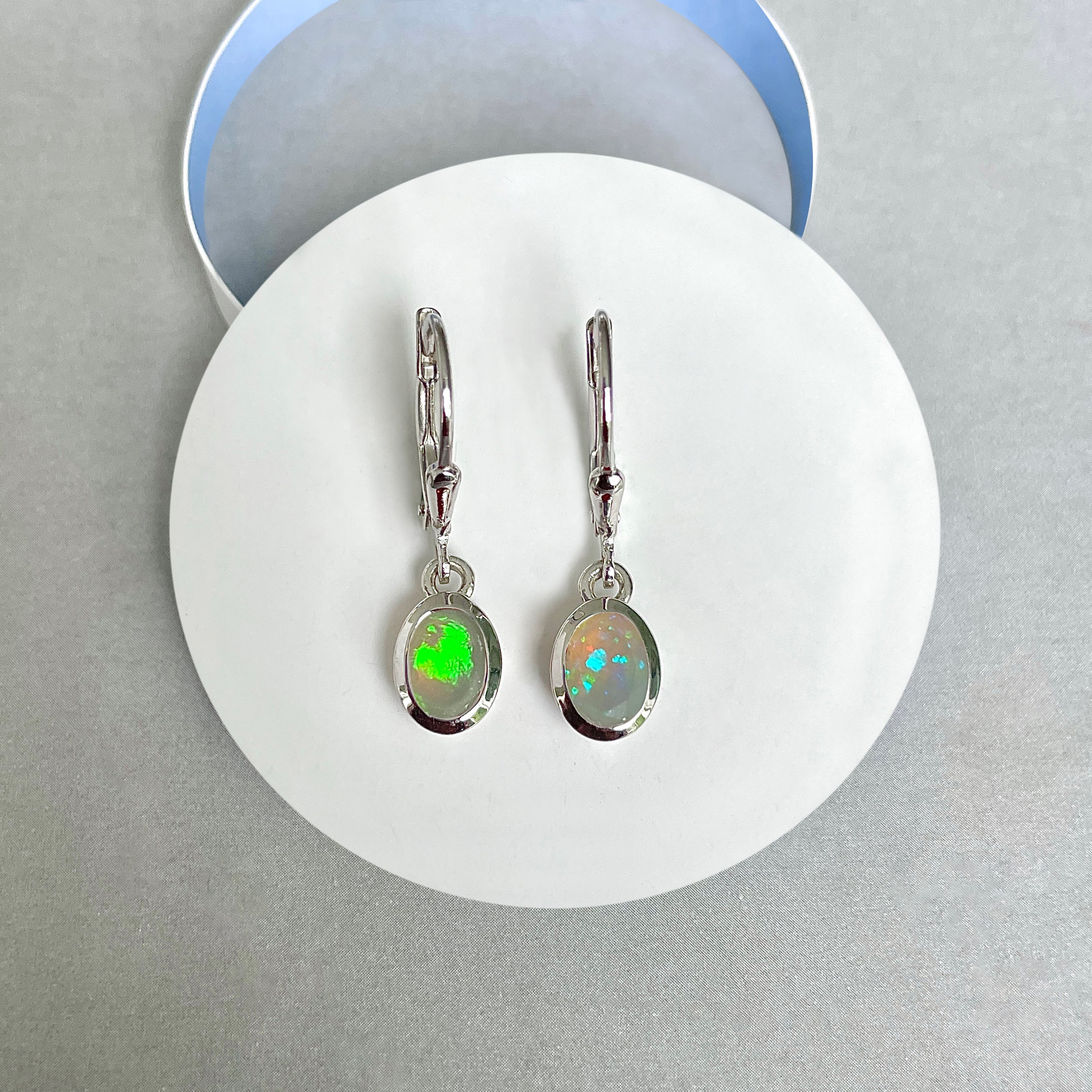 Opal Leverback Earrings-(OPL-SE-1316.)