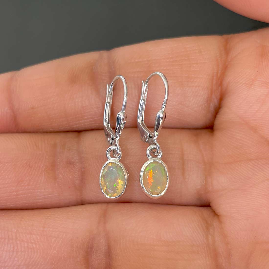 Opal Leverback Earring-(OPL-SE-1316.)