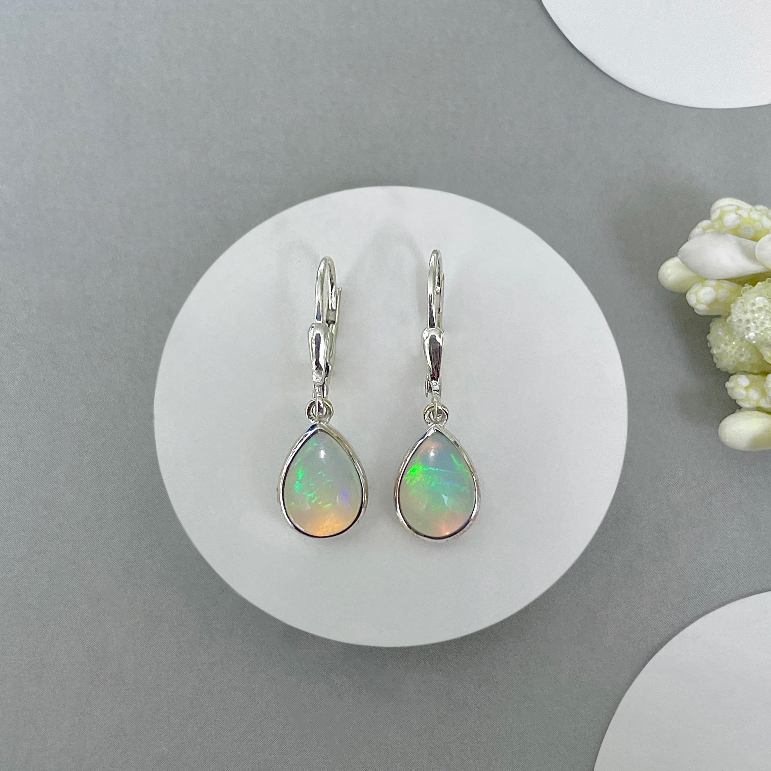 Opal Leverback Earring-(OPL-SE-558.)