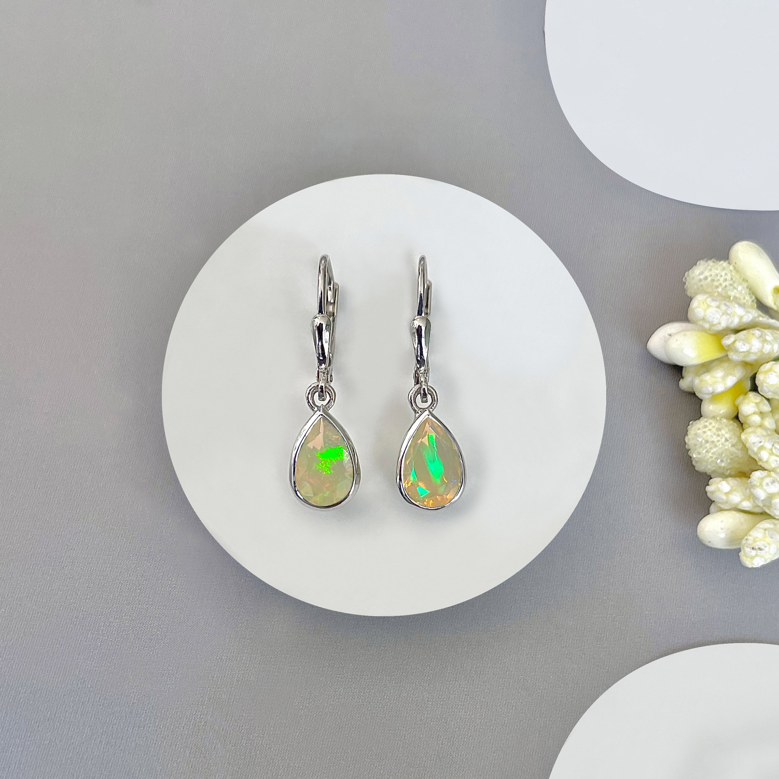Opal Leverback Earring-(OPL-SE-679.)