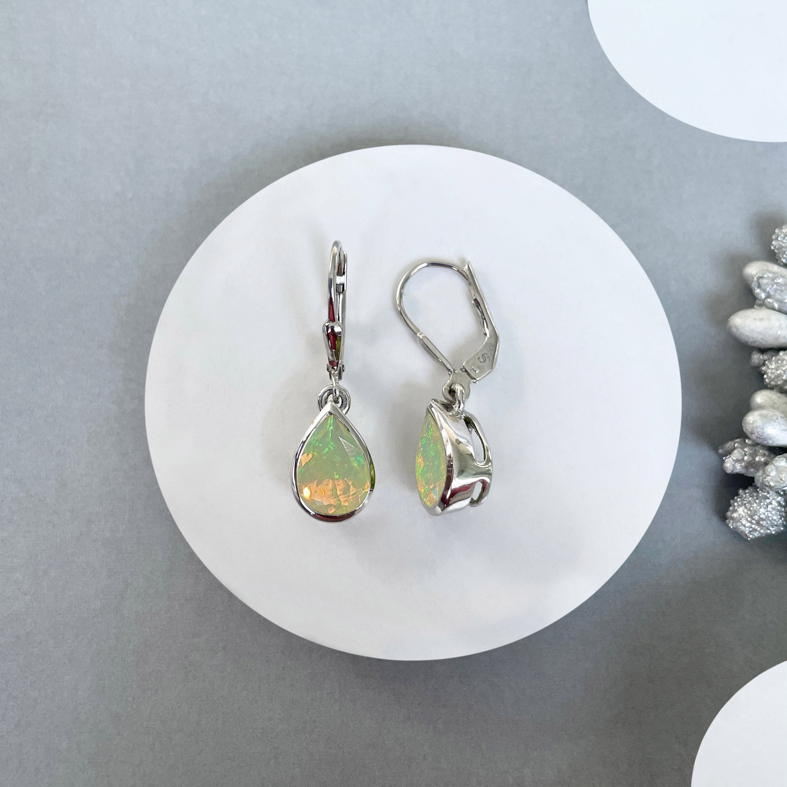 Opal Leverback Earring-(OPL-SE-742.)