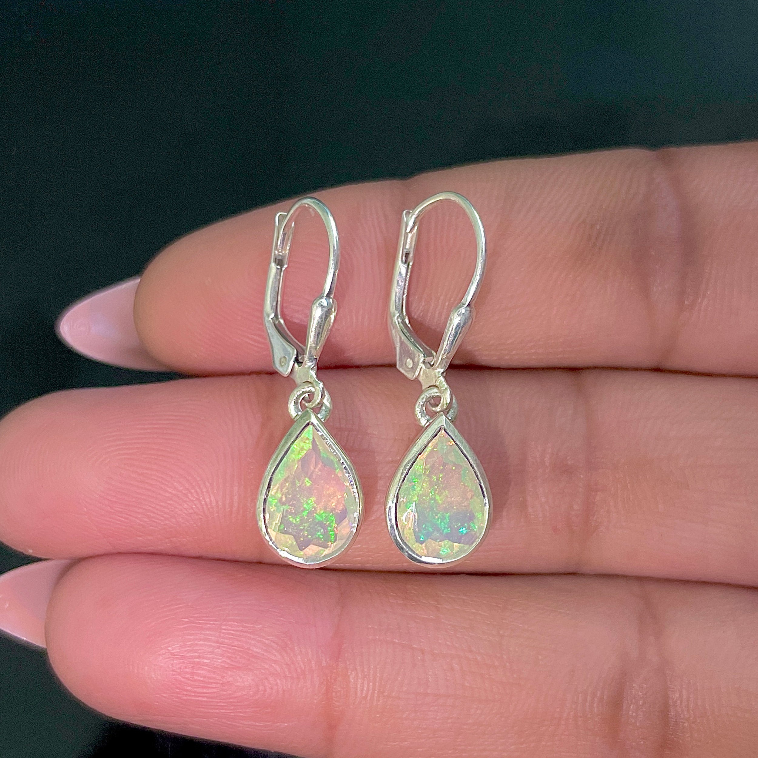 Opal Leverback Earring-(OPL-SE-742.)