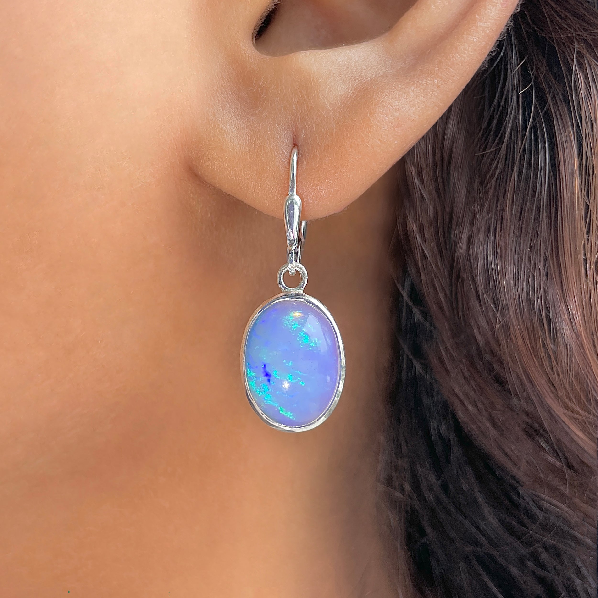 Opal Leverback Earring-(OPL-SE-830.)