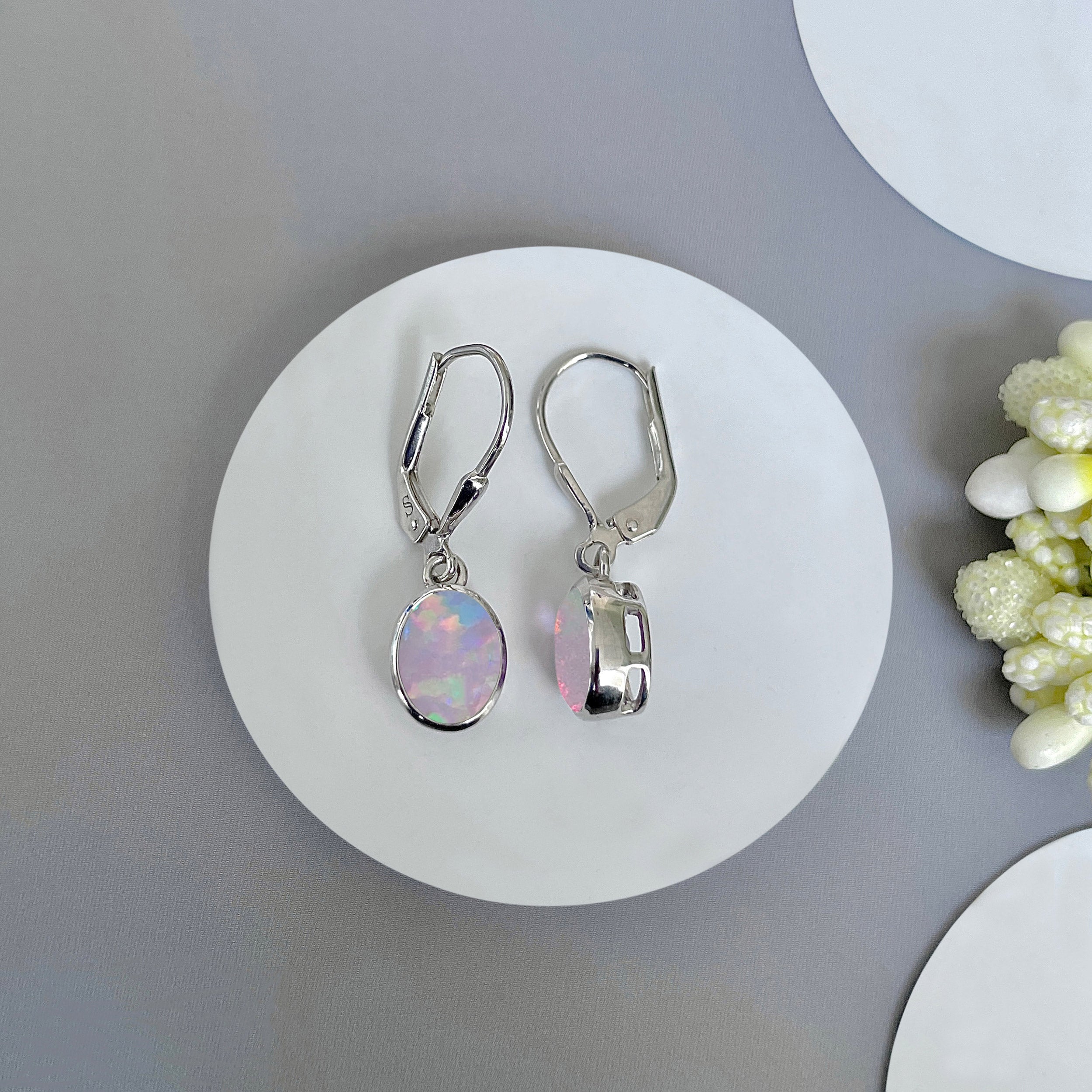 Opal Leverback Earring-(OPL-SE-998.)