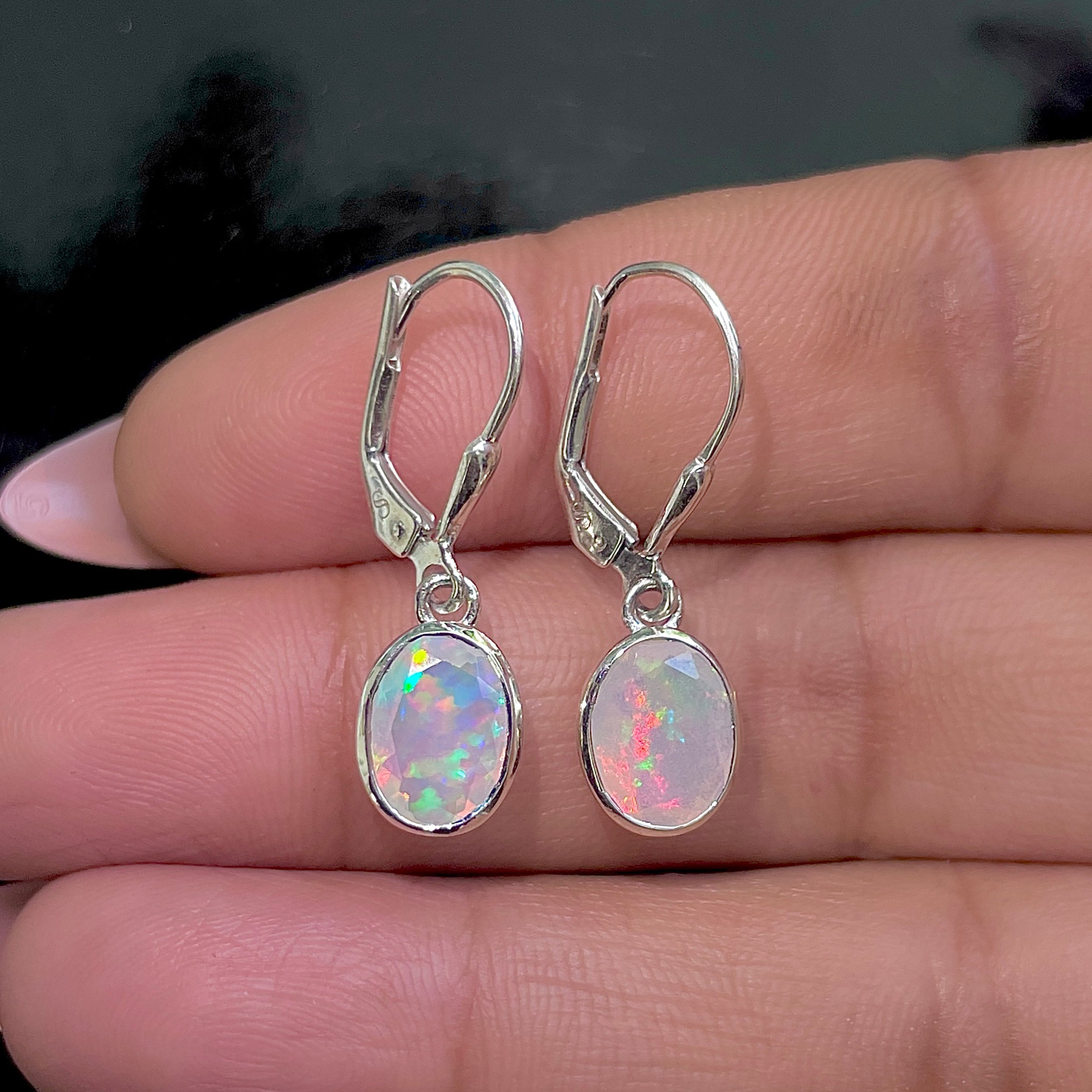 Opal Leverback Earring-(OPL-SE-998.)