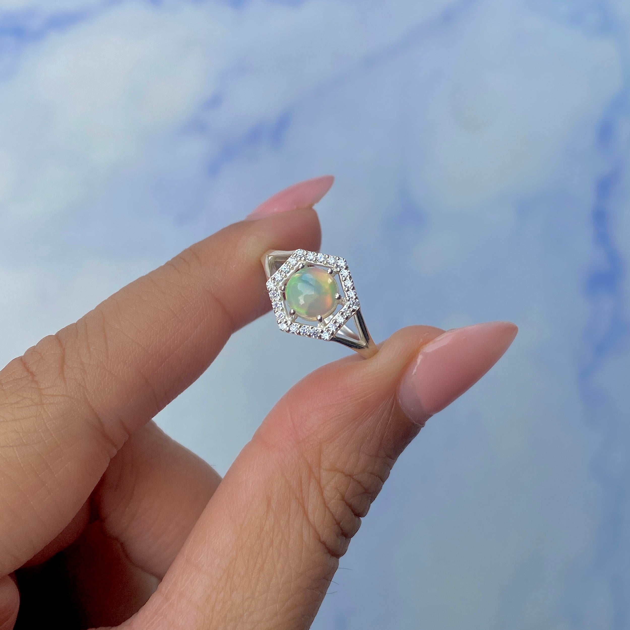 Opal Ring-(OPL-SR-1800.)