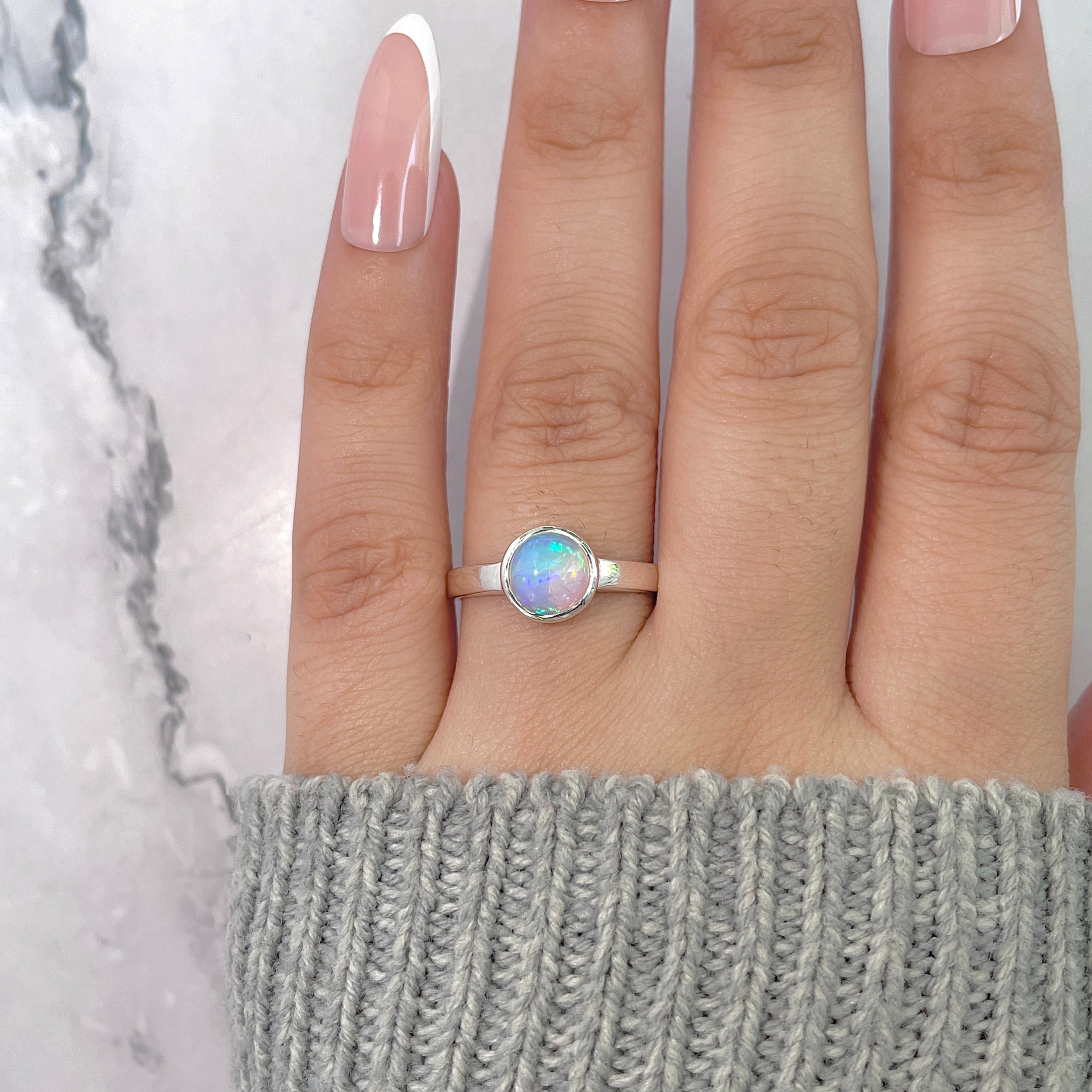 Opal Ring-(OPL-SR-1821.) – Sagacia Jewelry