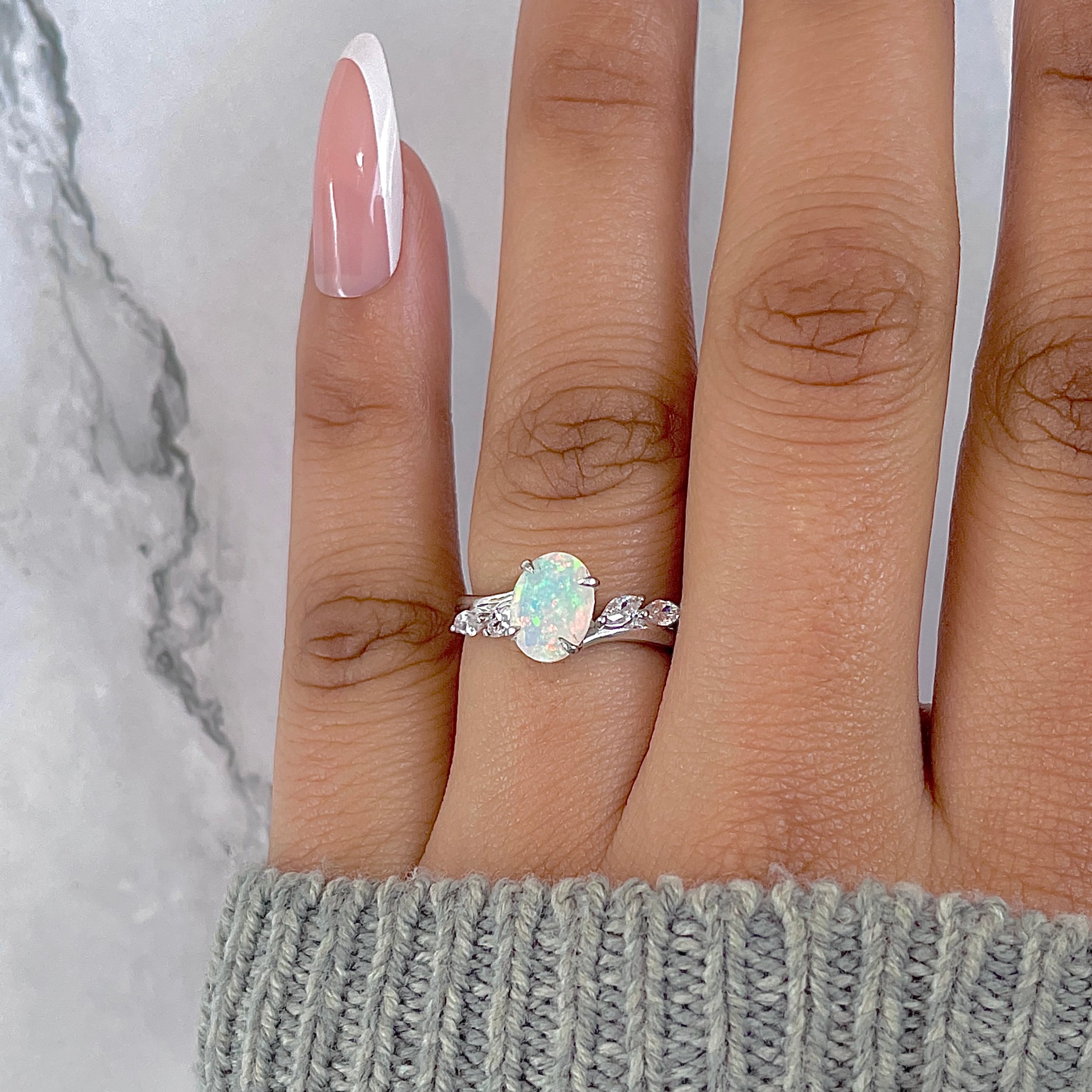 Opal Ring-(OPL-SR-3163.)