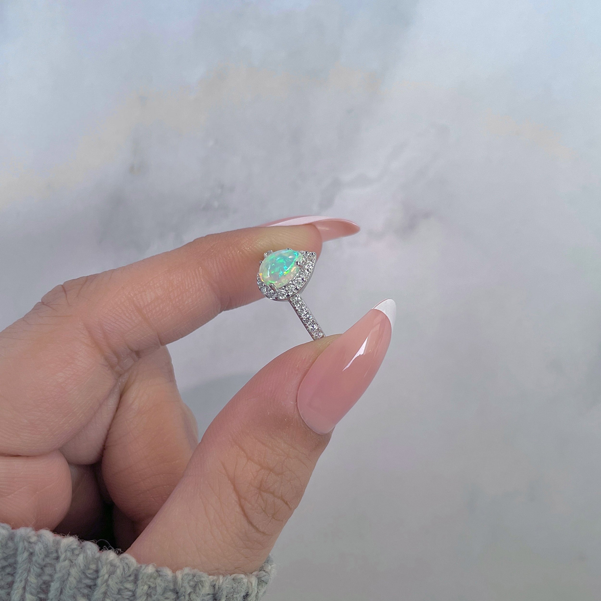 Opal Ring-(OPL-SR-40-W.)