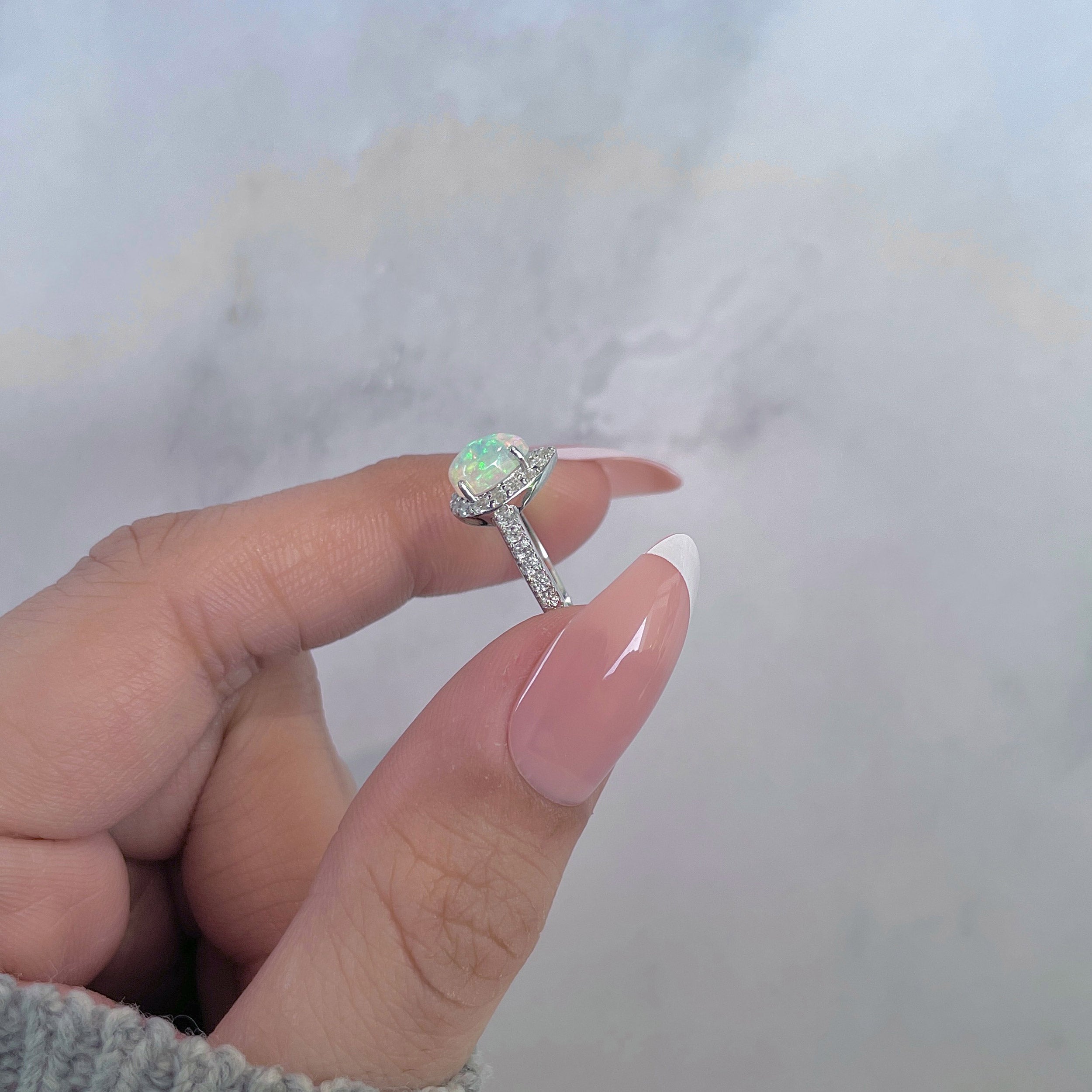 Opal Ring-(OPL-SR-40-W.)