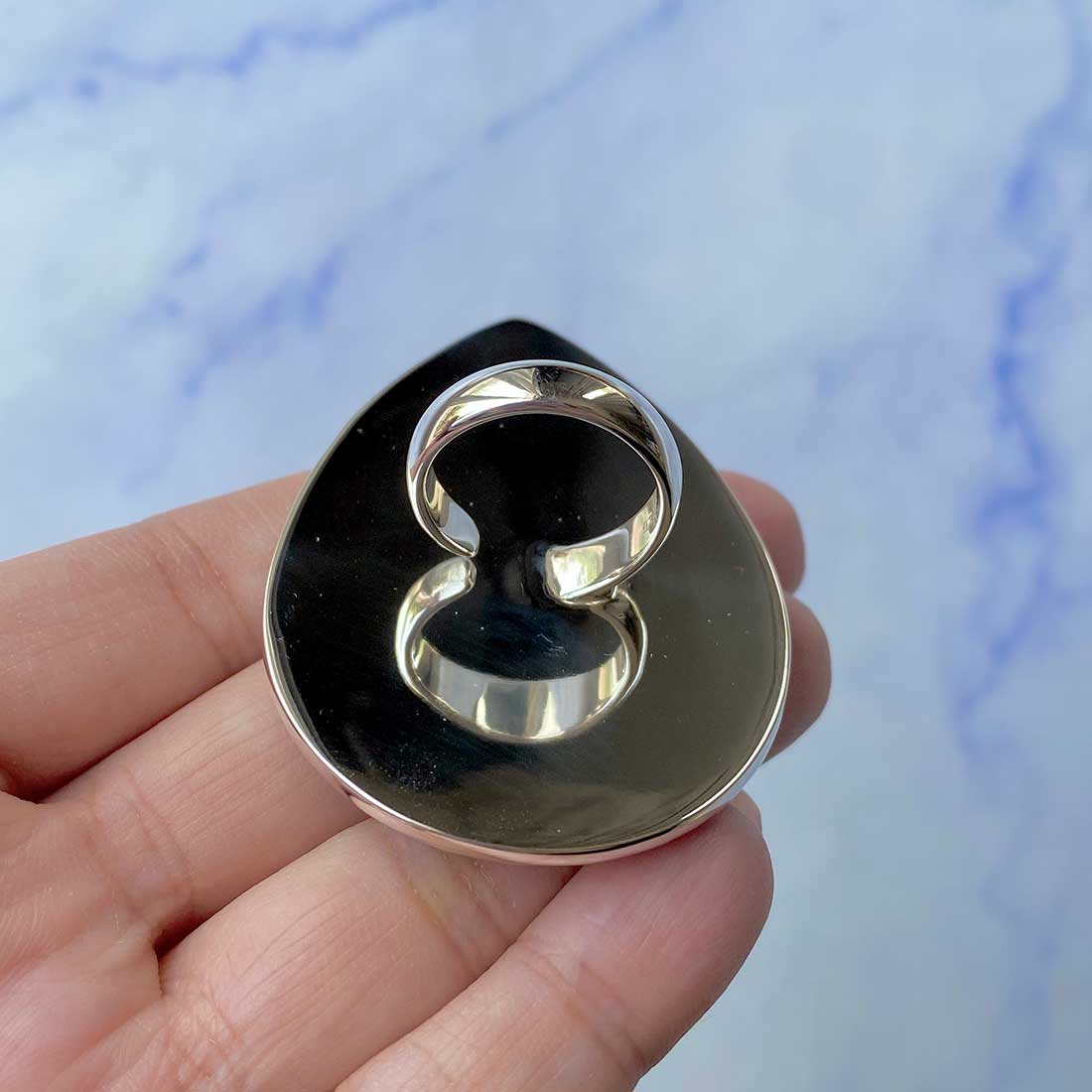 Purple Mojave Copper Turquoise Adjustable Ring-(PCT-R-2.)