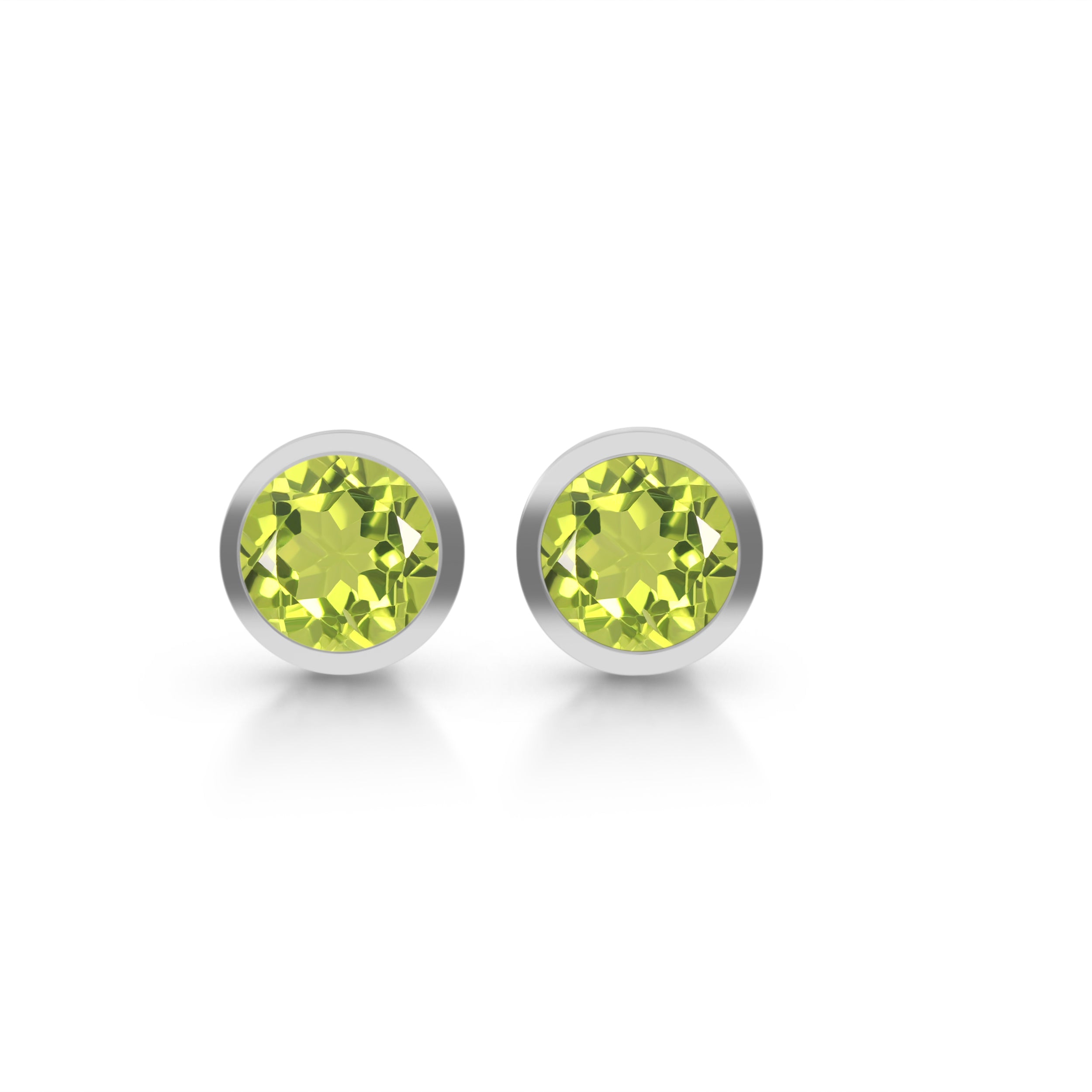 Peridot Stud Earring-(PER-SE-1426.)