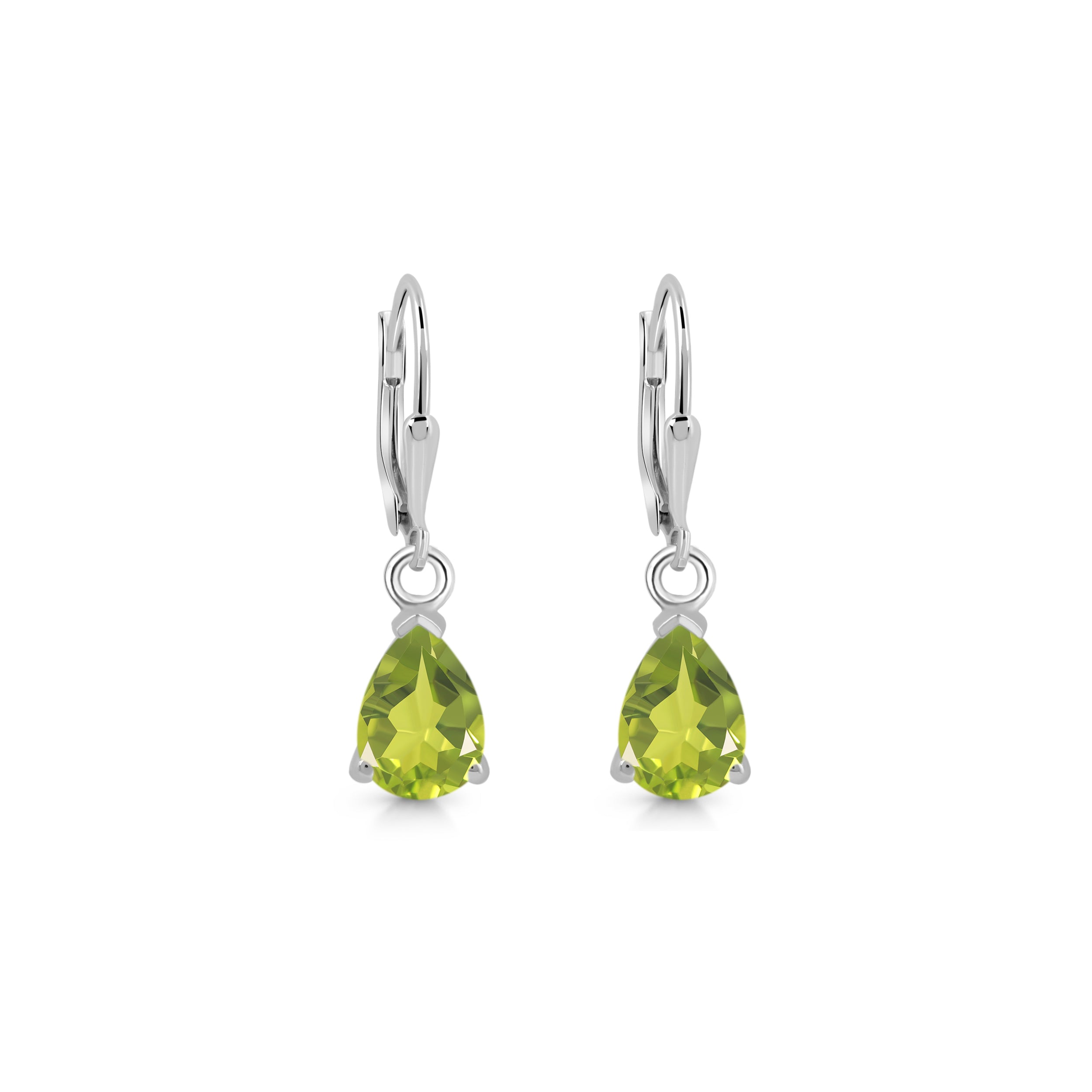 Peridot Leverback Earring-(PER-SE-676.)
