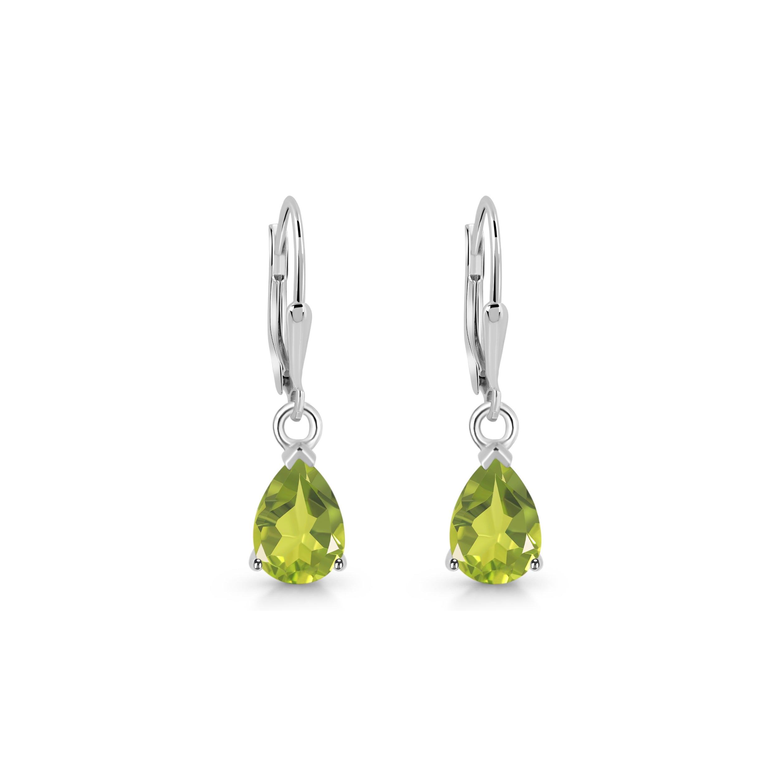 Peridot Leverback Earring-(PER-SE-677.)