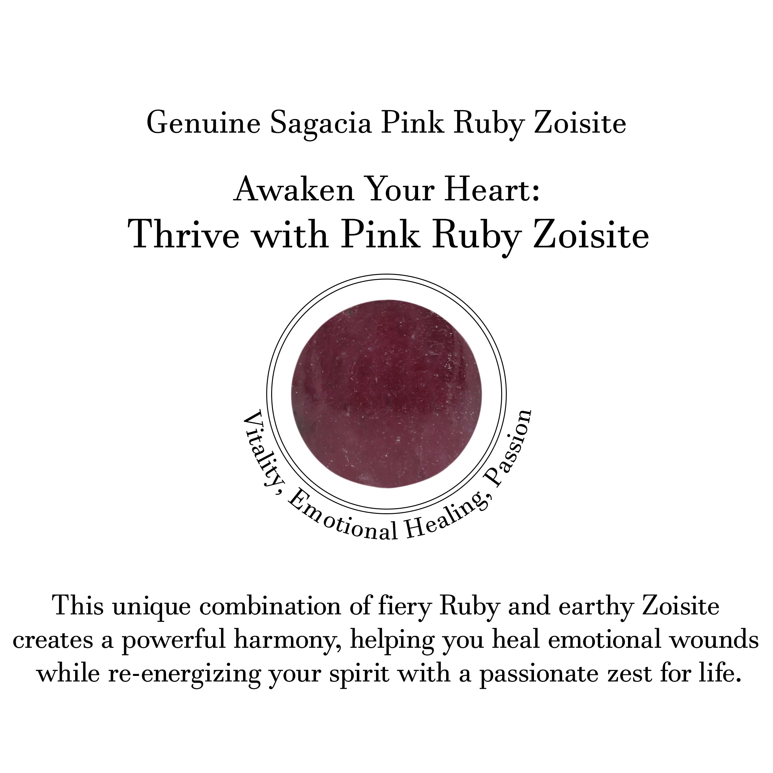 Pink Ruby Zoisite Pendant-(RZS-P-2.)