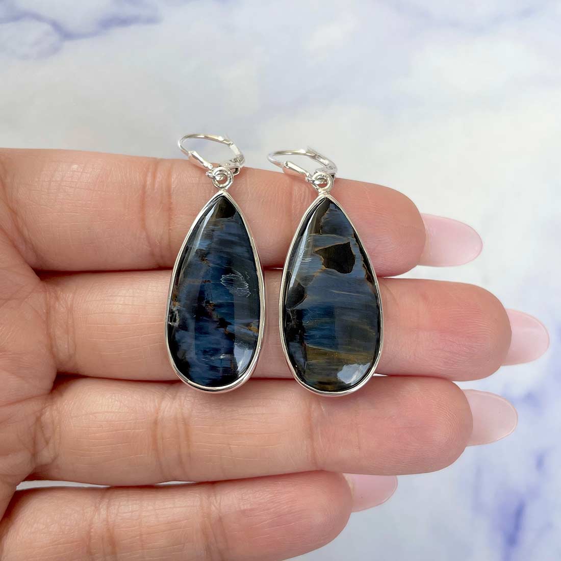 Pietersite Earring-(PIT-E-1.)