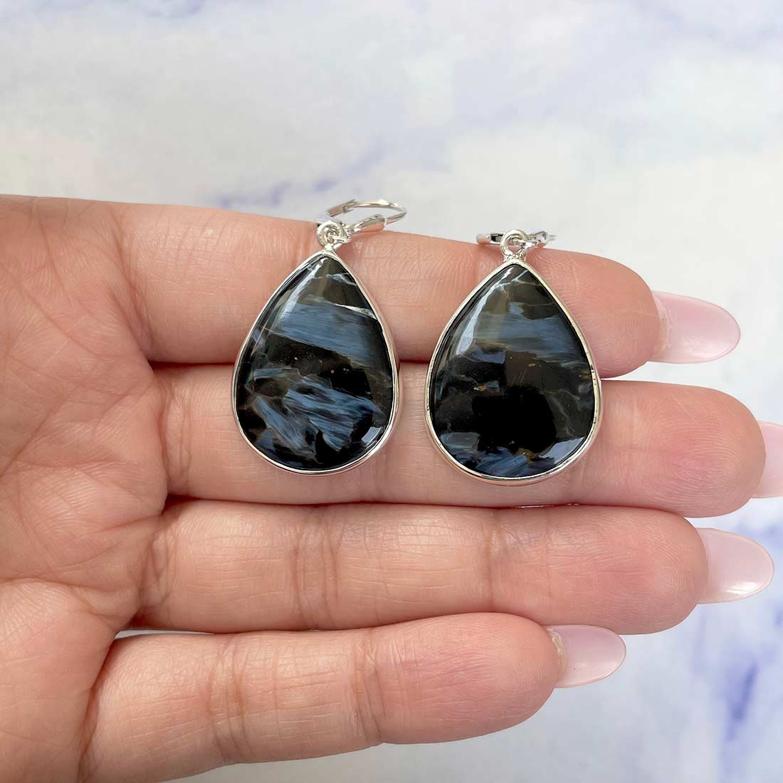 Pietersite Earring-(PIT-E-12.)