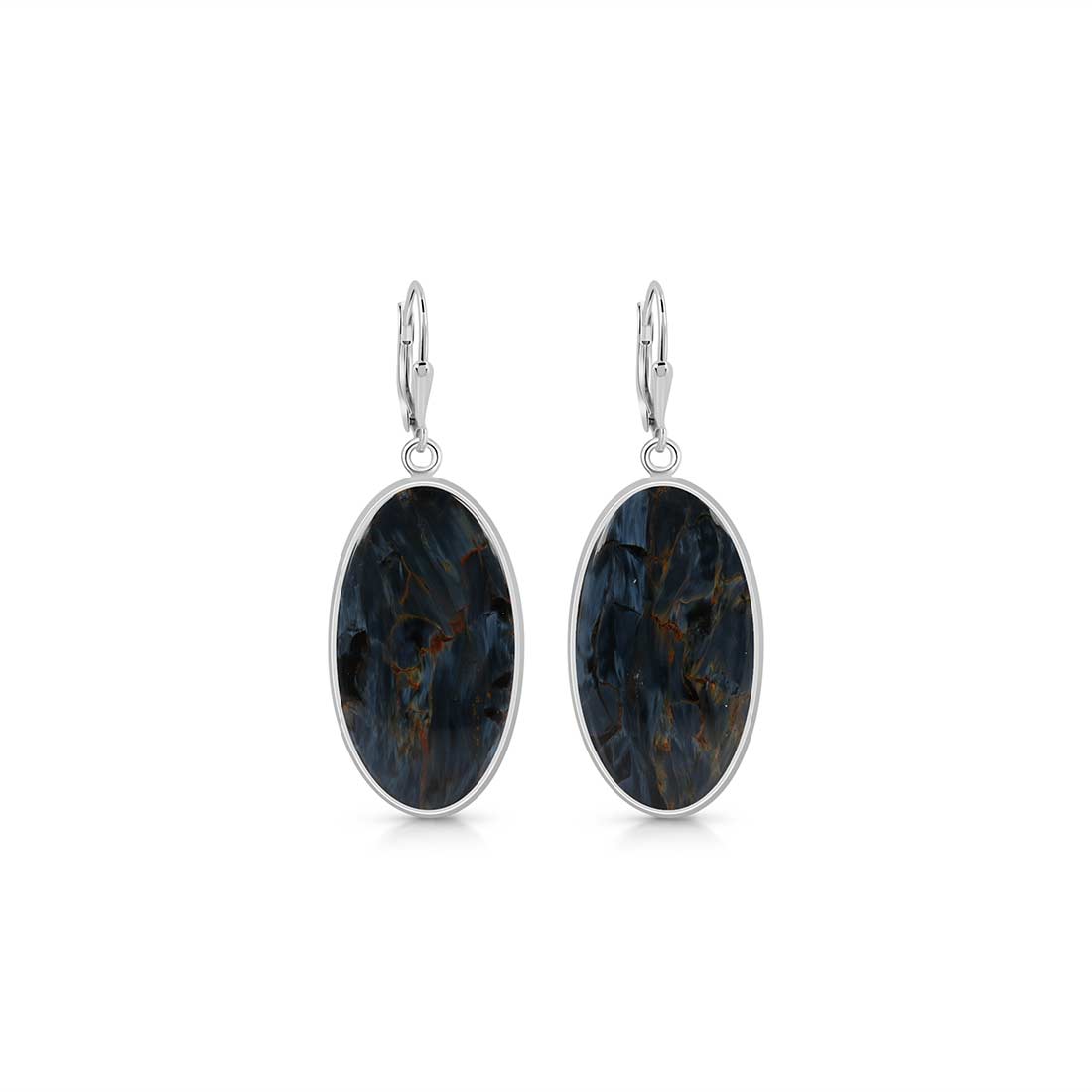 Pietersite Earring-(PIT-E-2.)