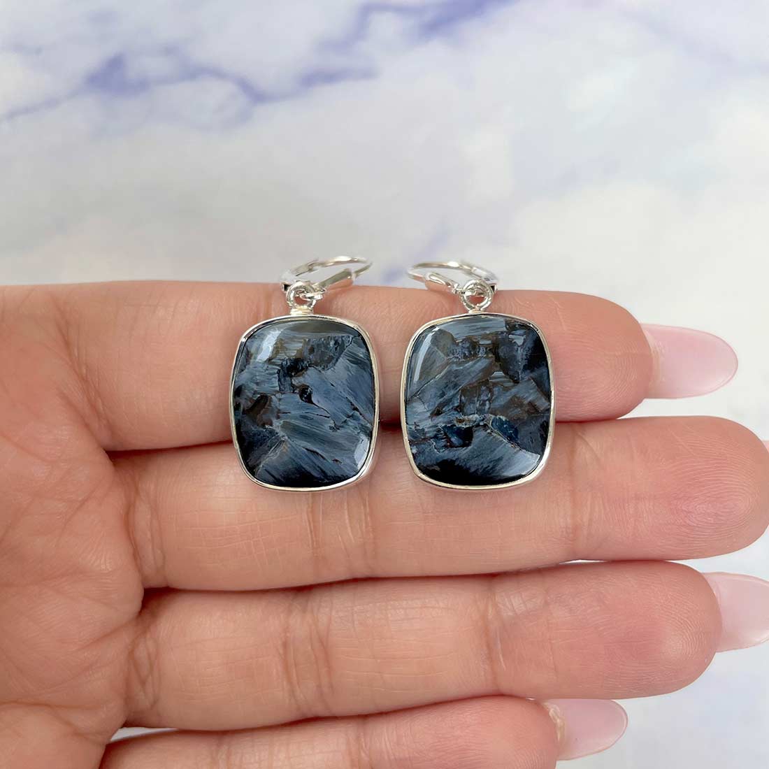 Pietersite Earring-(PIT-E-21.)