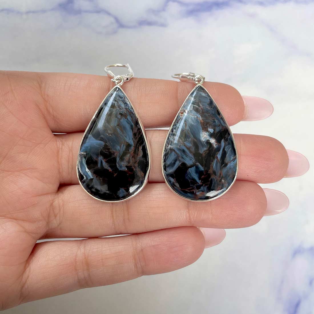 Pietersite Earring-(PIT-E-23.)