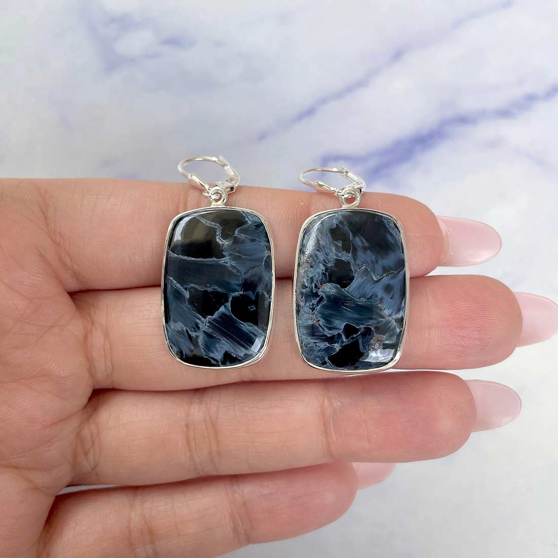 Pietersite Earring-(PIT-E-32.)