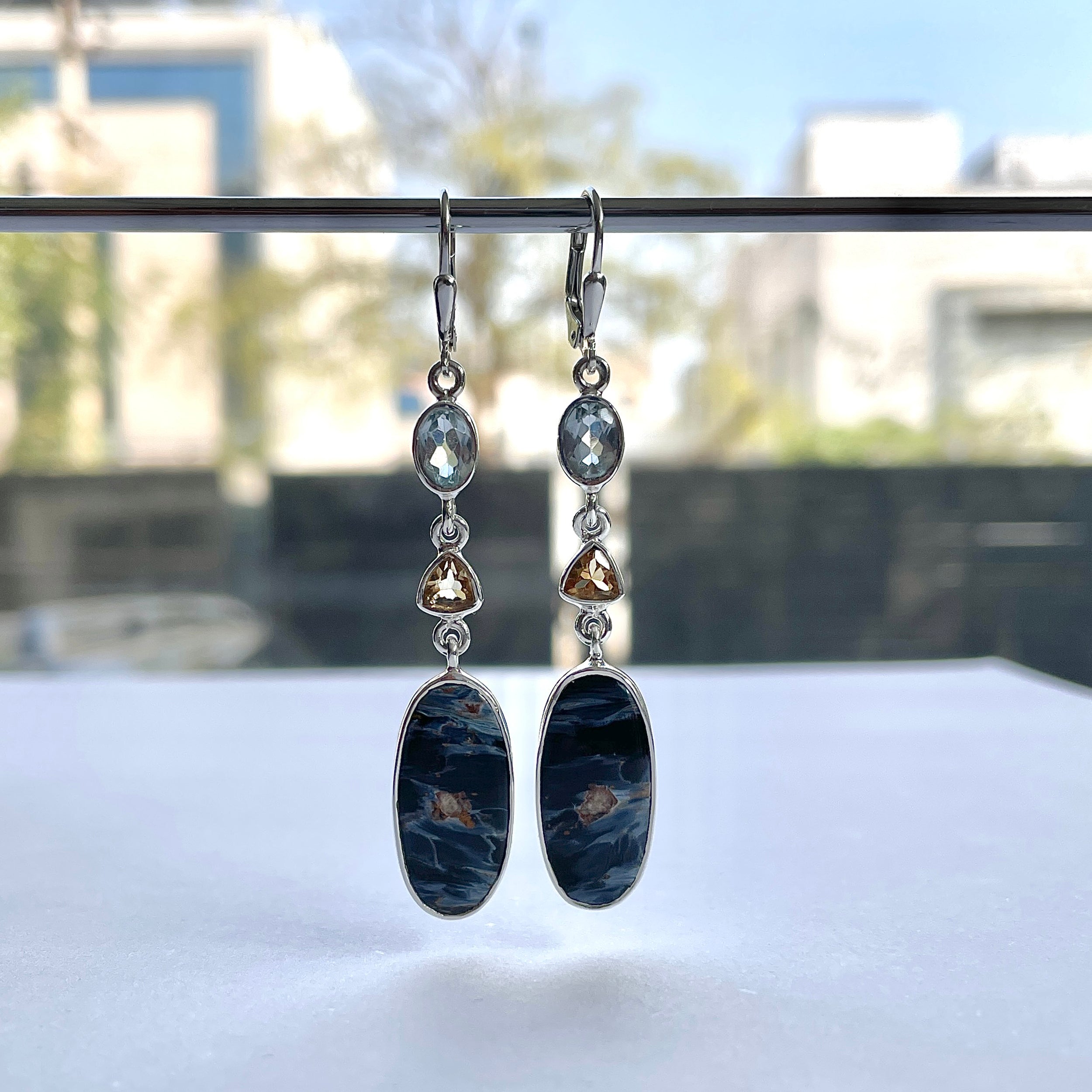 Pietersite Earring-(PIT-E-59.)