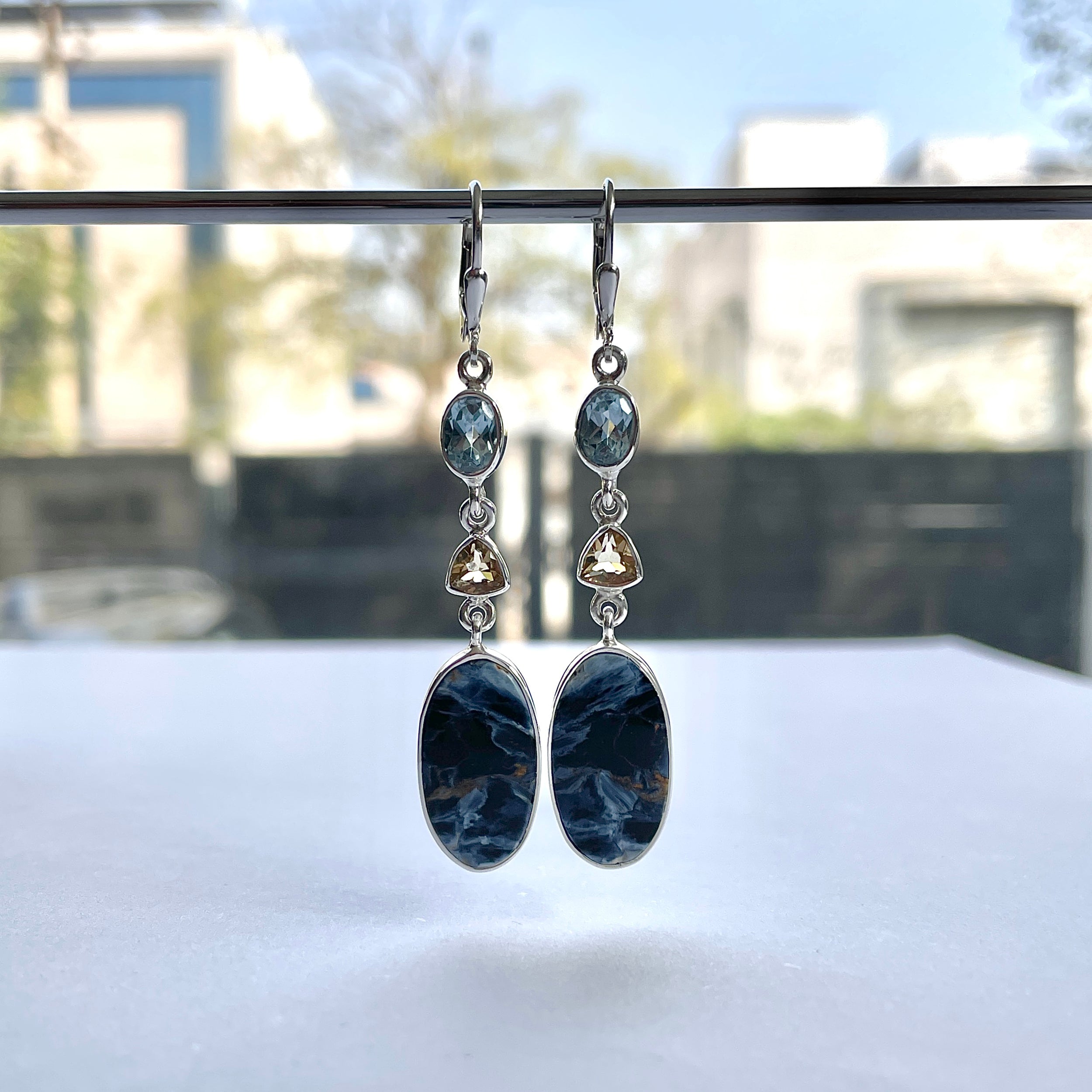 Pietersite Earring-(PIT-E-60.)