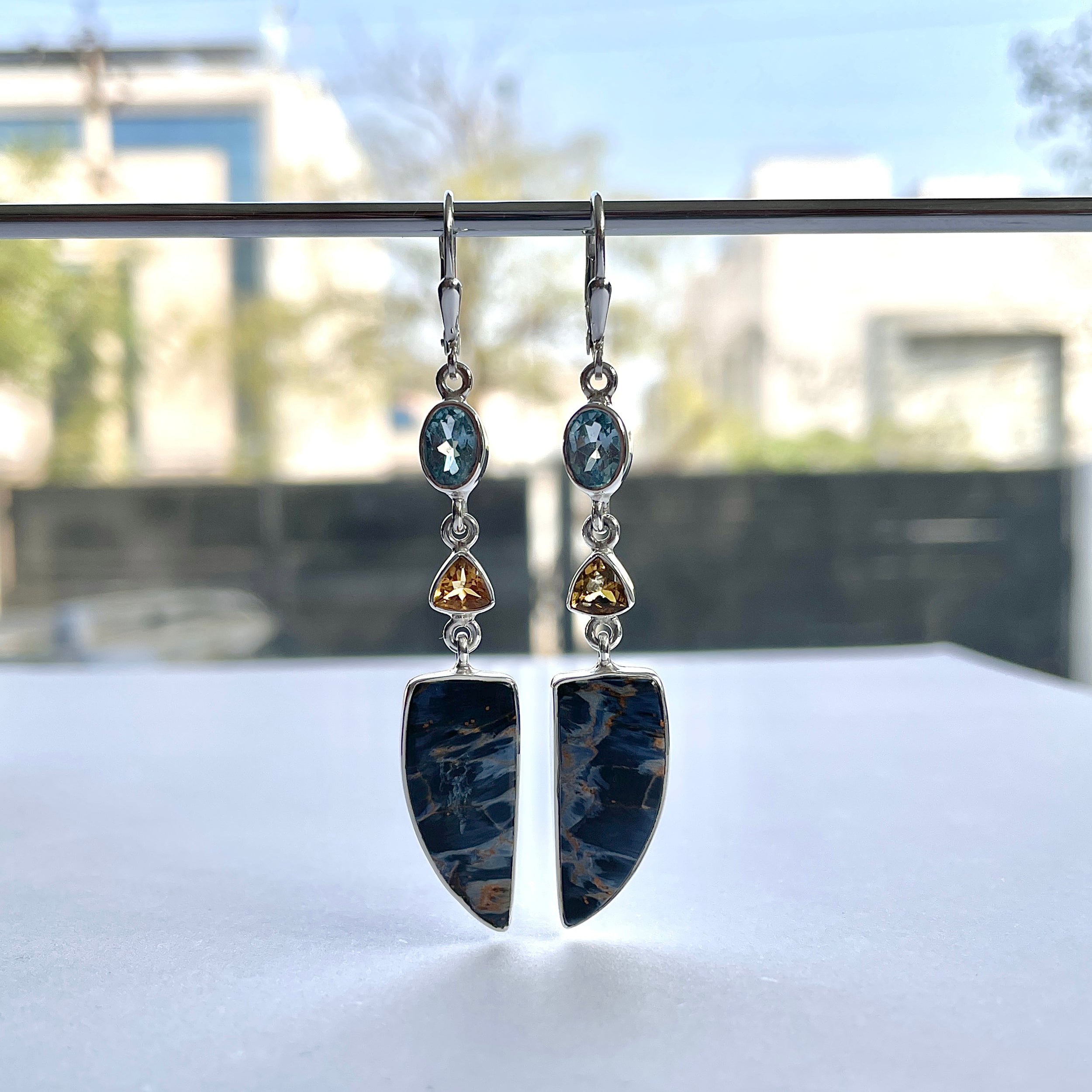 Pietersite Earring-(PIT-E-63.)