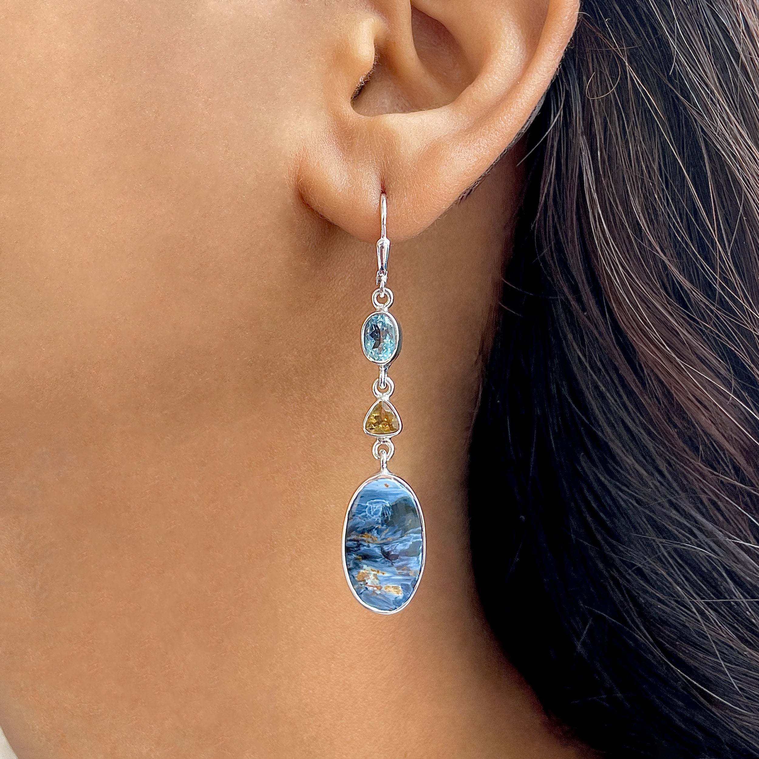 Pietersite Earring-(PIT-E-64.)