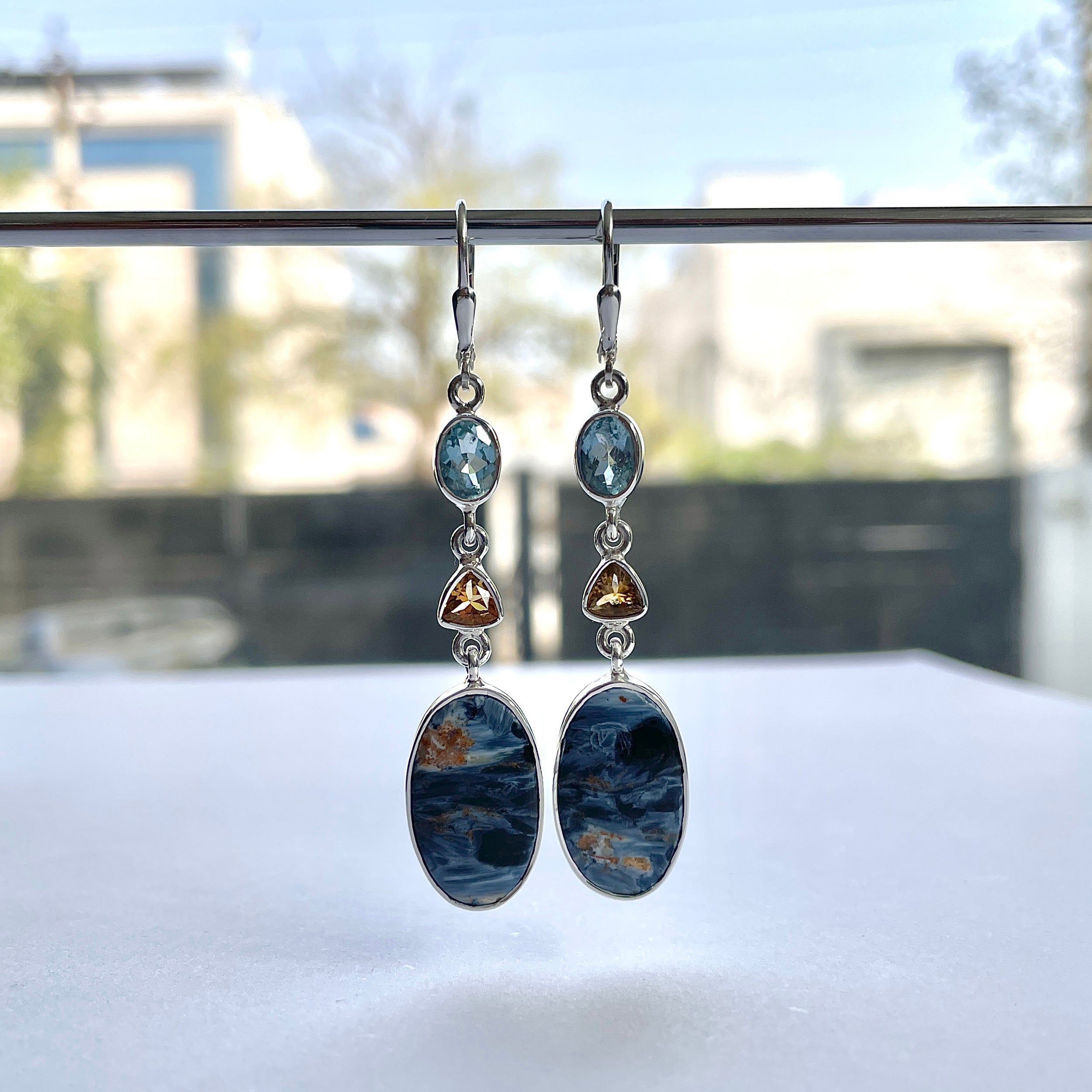 Pietersite Earring-(PIT-E-64.)