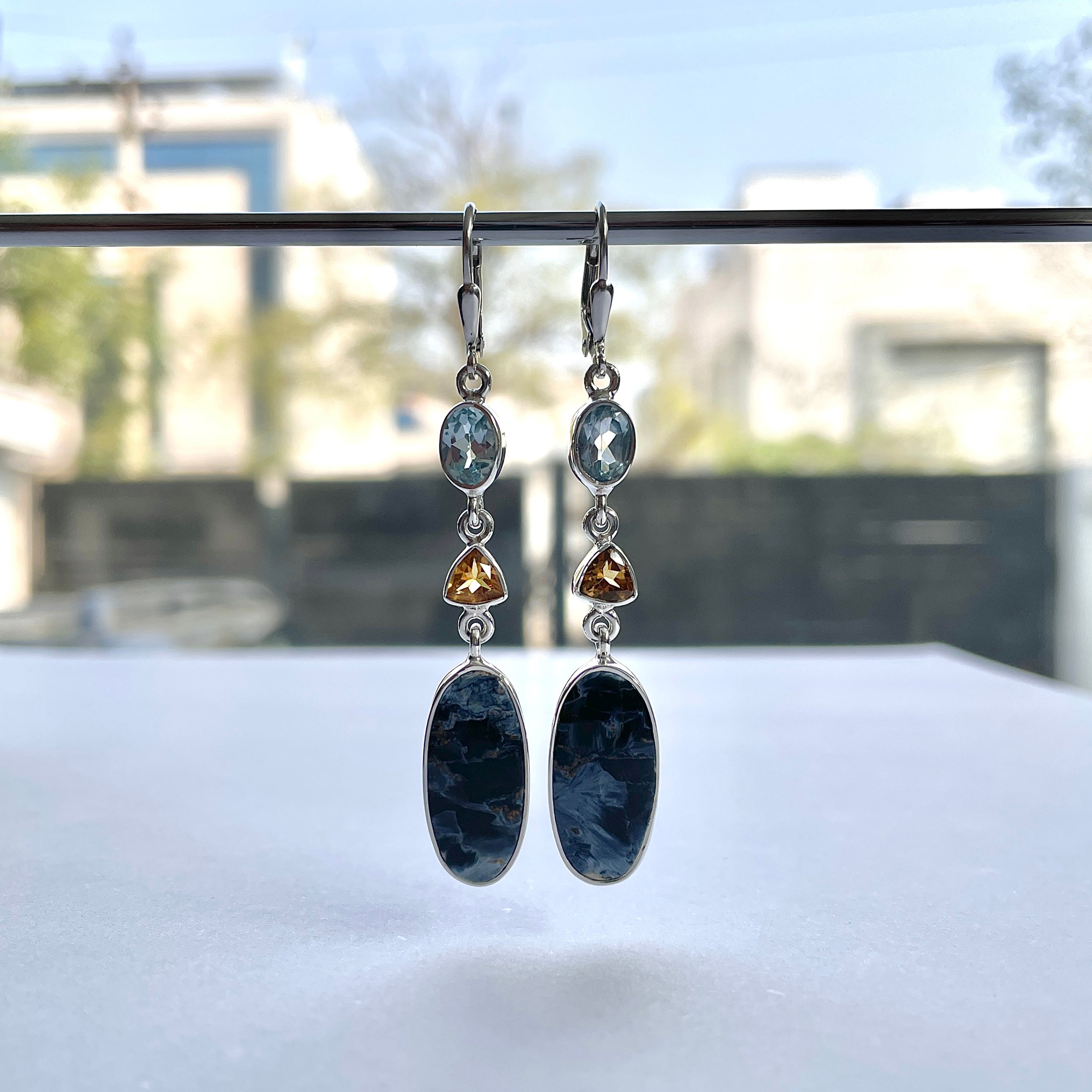 Pietersite Earring-(PIT-E-65.)
