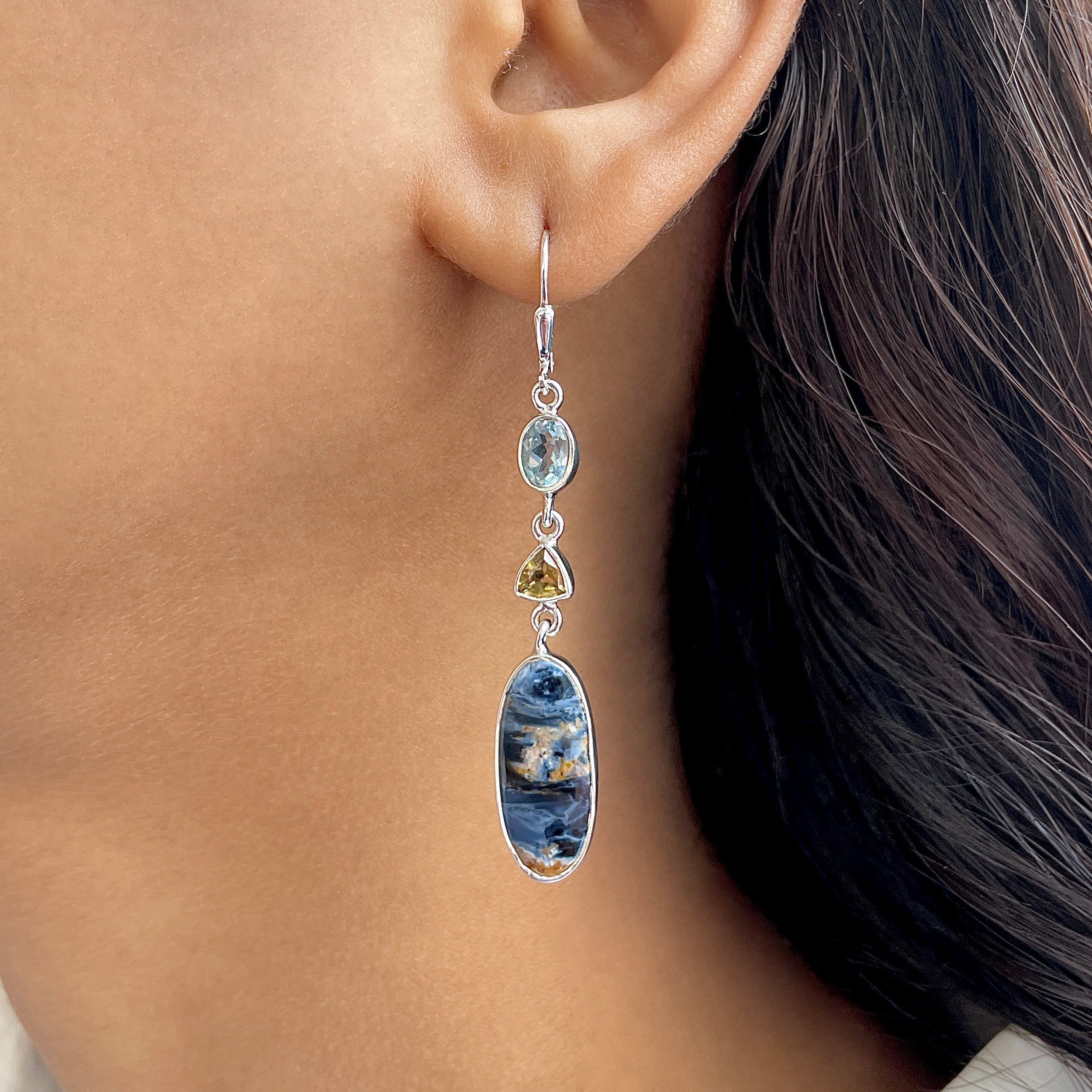 Pietersite Earring-(PIT-E-66.)