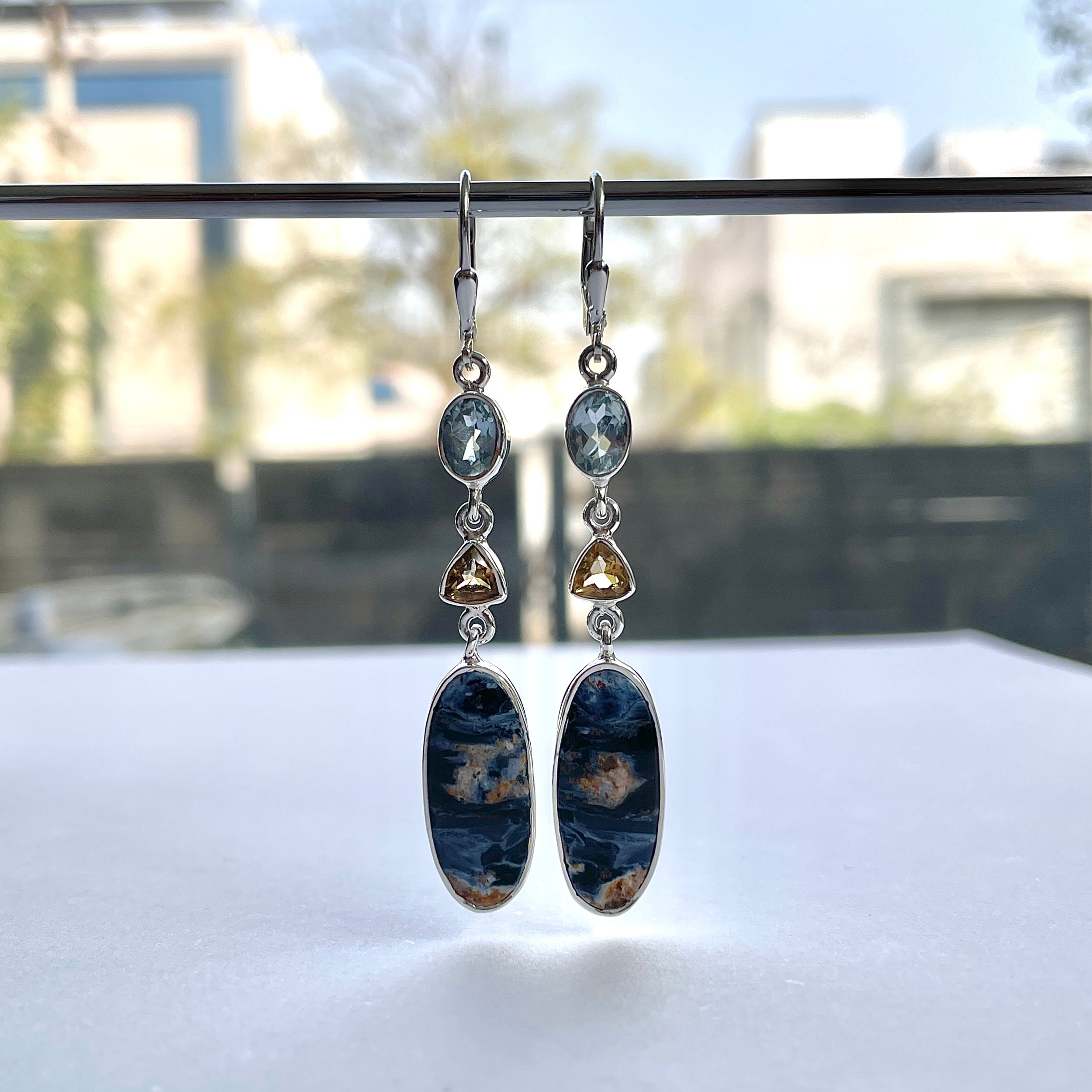 Pietersite Earring-(PIT-E-66.)