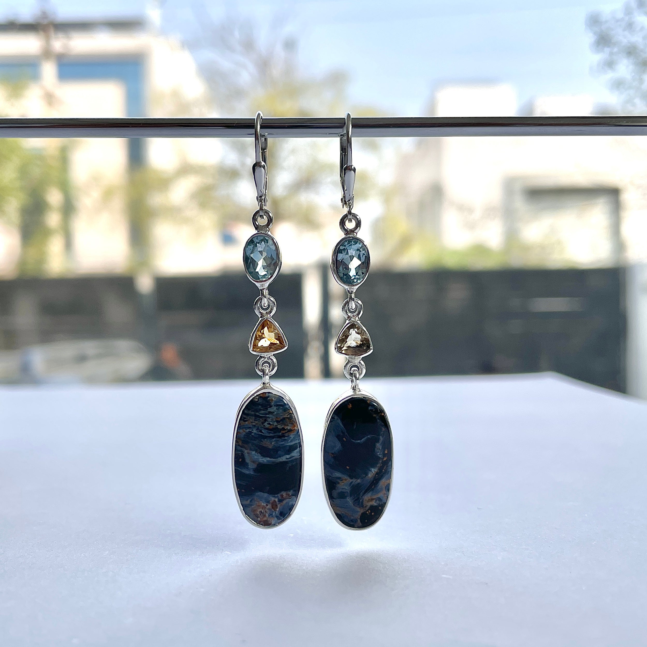 Pietersite Earring-(PIT-E-67.)