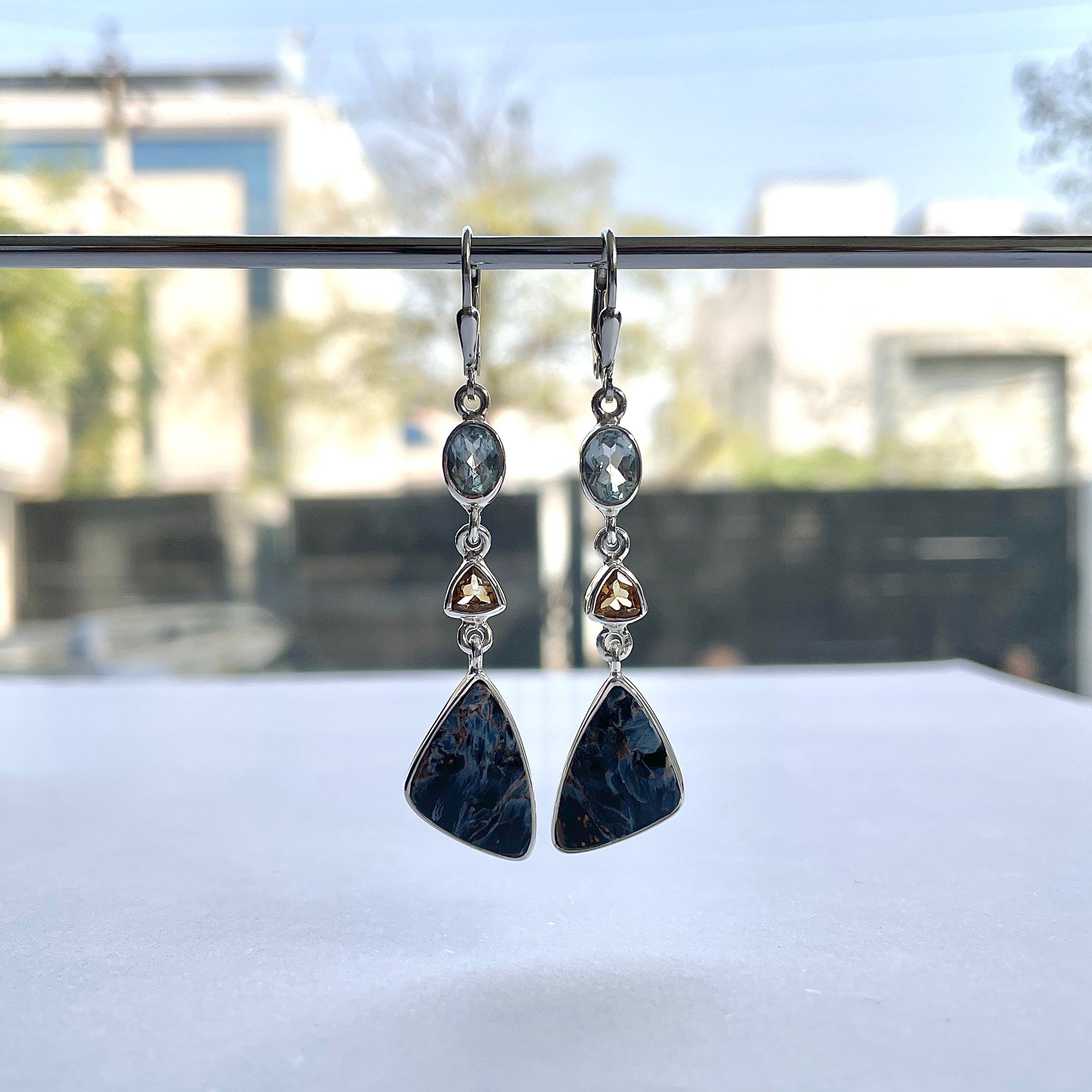 Pietersite Earring-(PIT-E-68.)