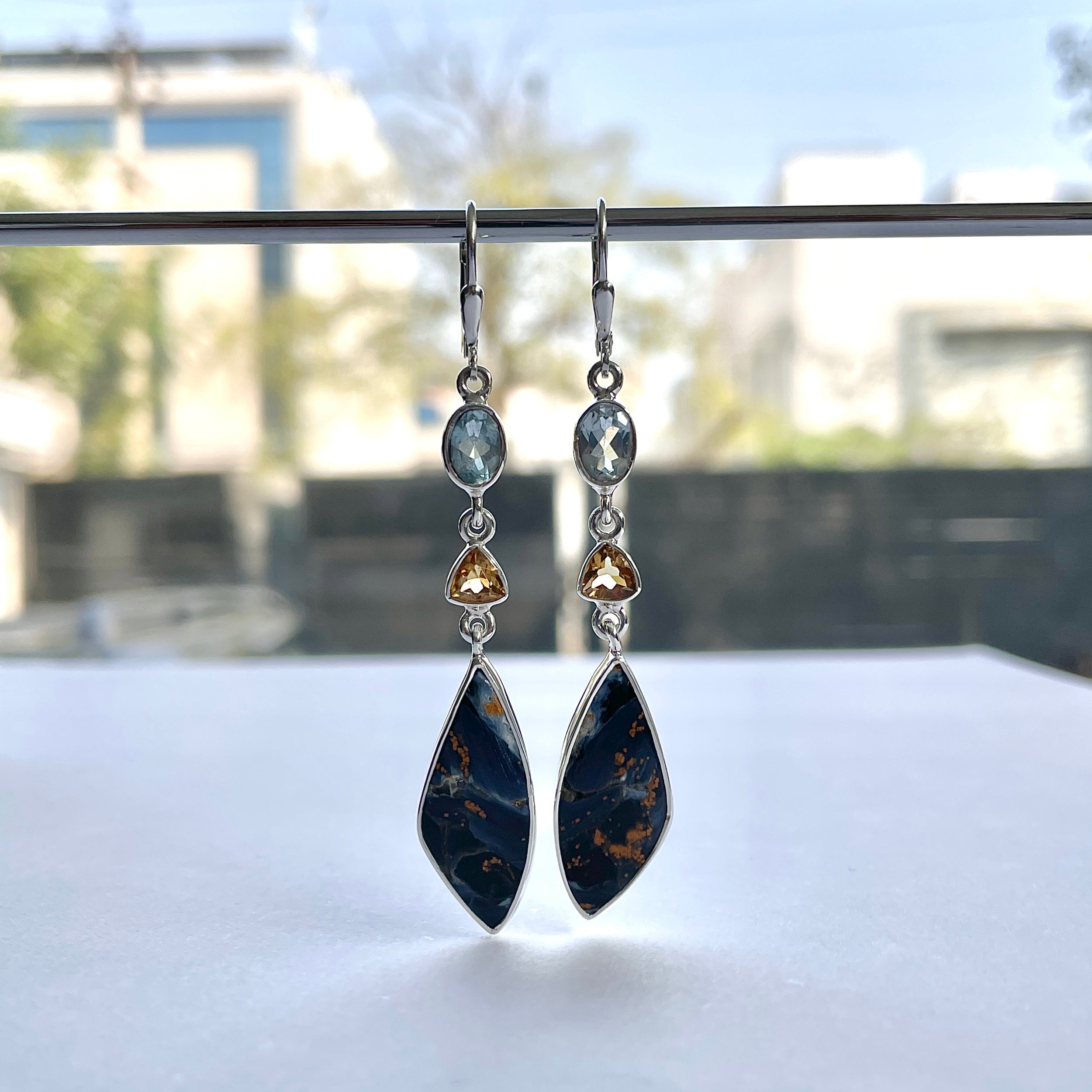 Pietersite Earring-(PIT-E-69.)