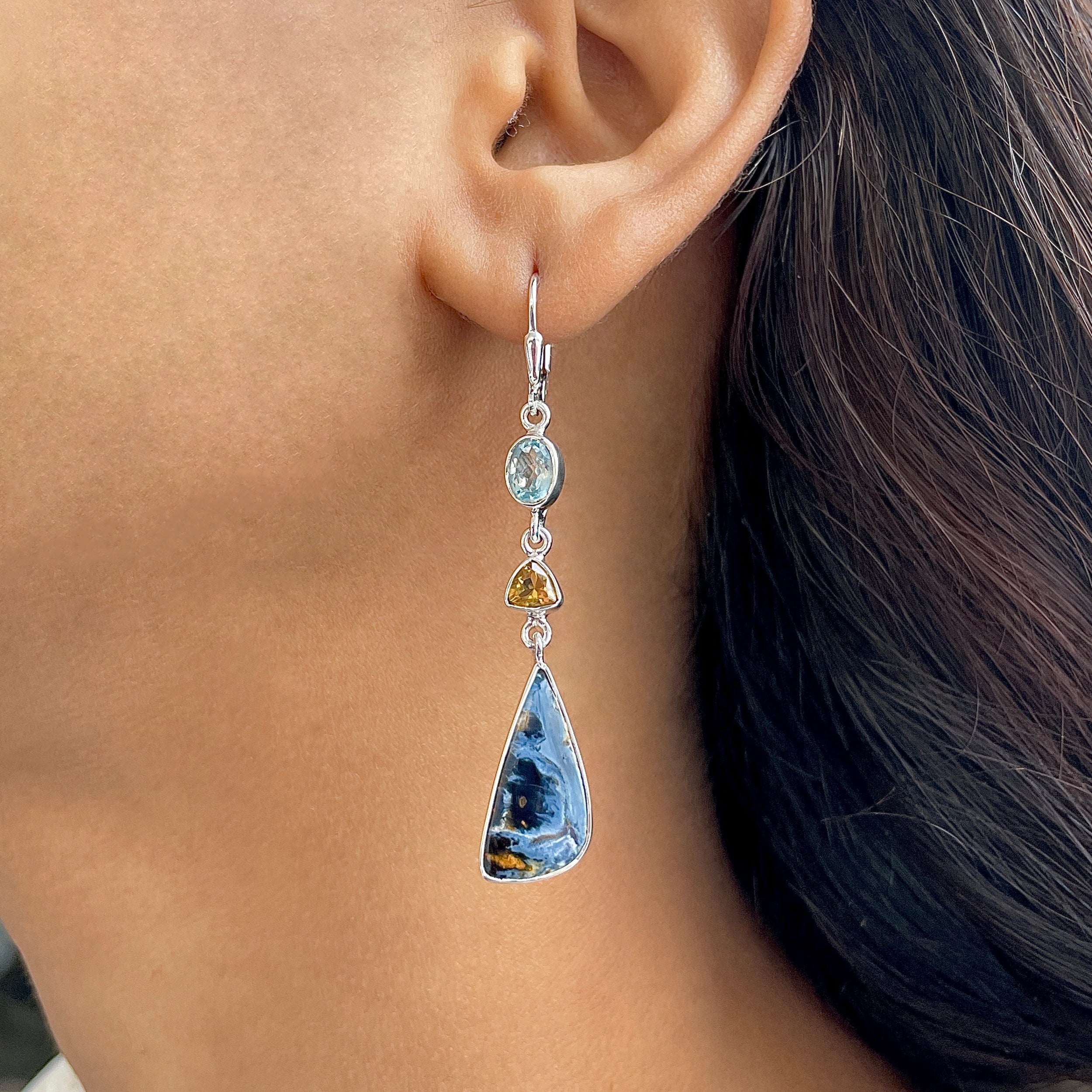 Pietersite Earring-(PIT-E-70.)