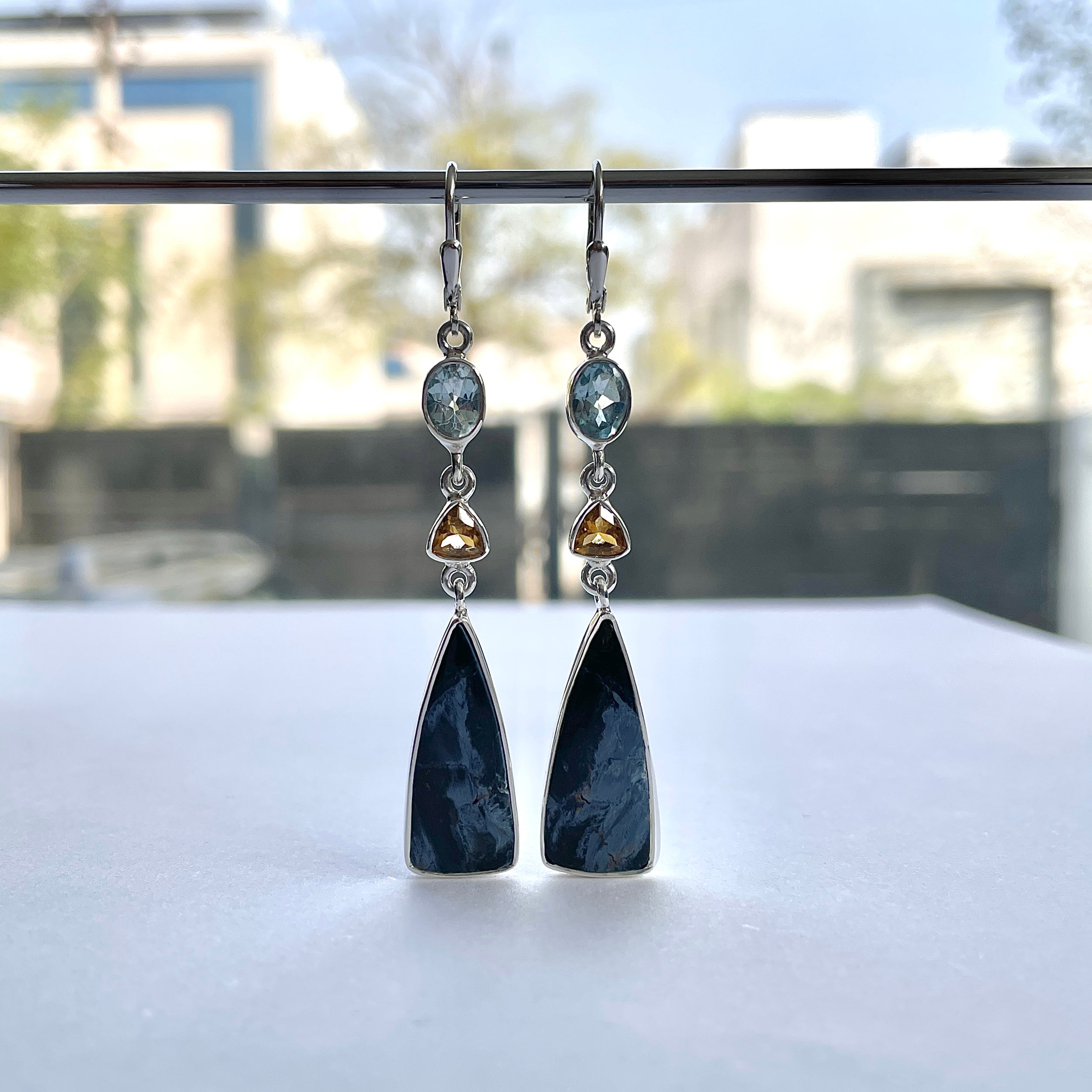 Pietersite Earring-(PIT-E-71.)