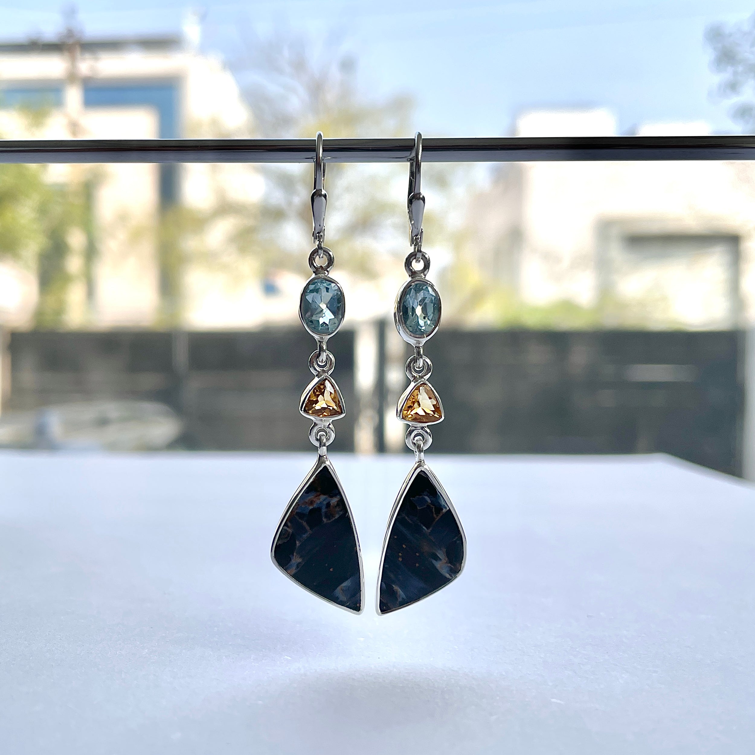 Pietersite Earring-(PIT-E-72.)