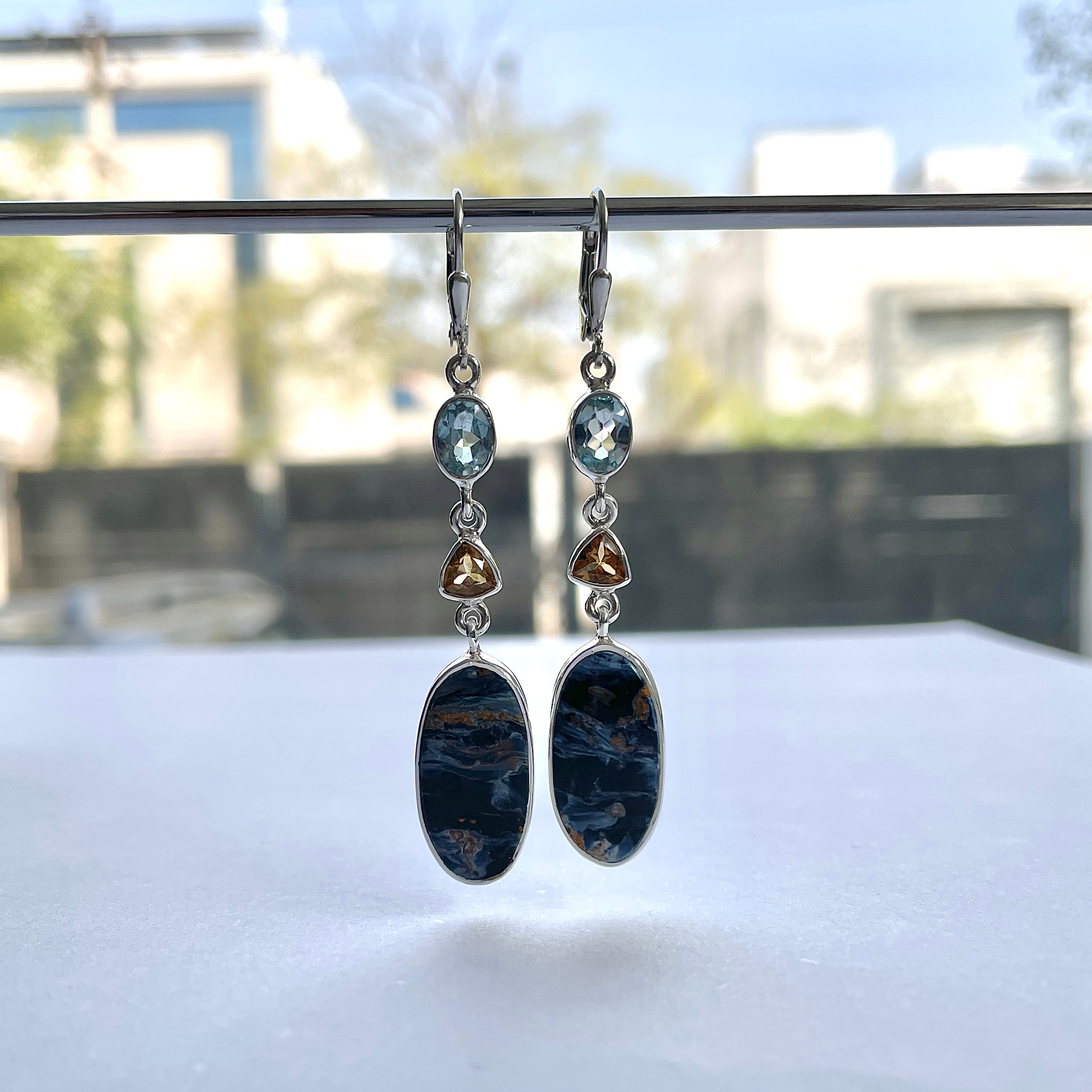 Pietersite Earring-(PIT-E-73.)