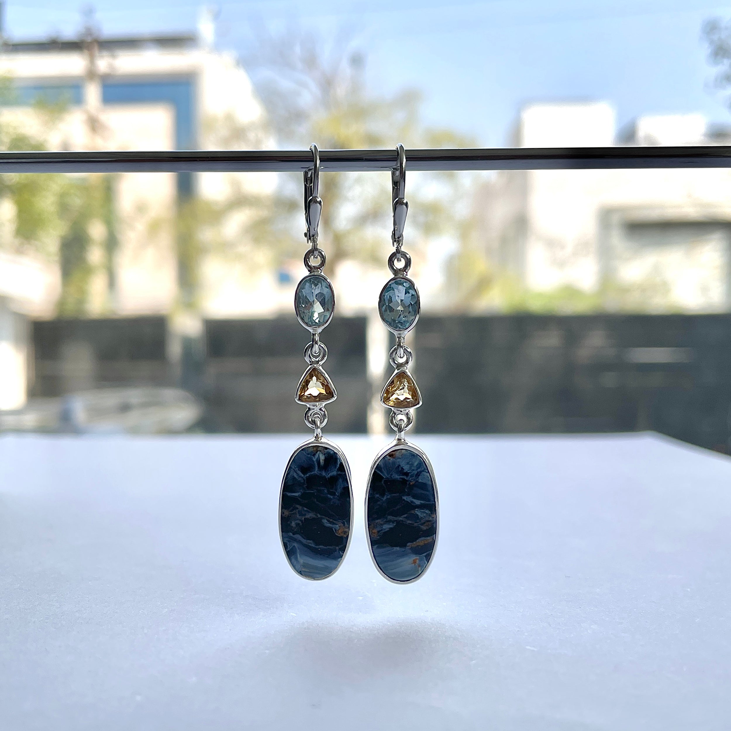 Pietersite Earring-(PIT-E-74.)