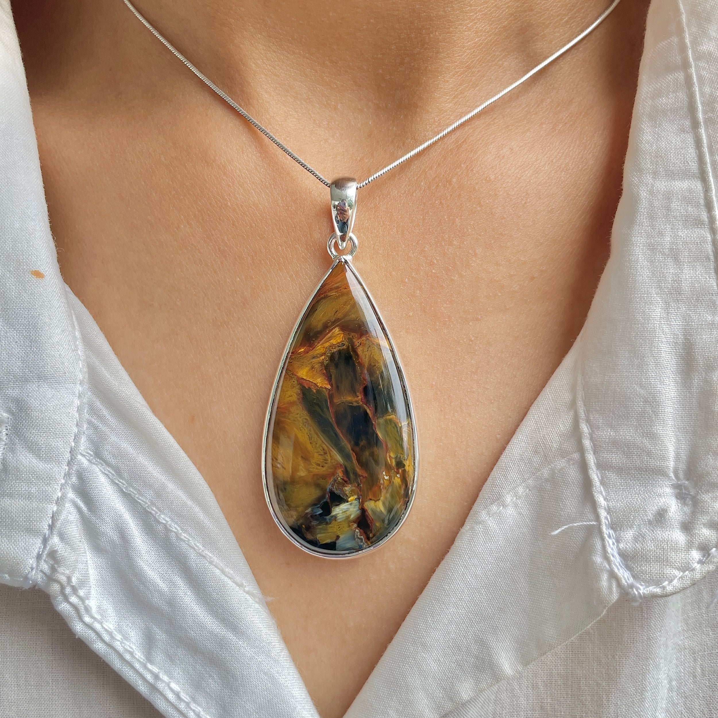 Pietersite Pendant-(PIT-P-114.)