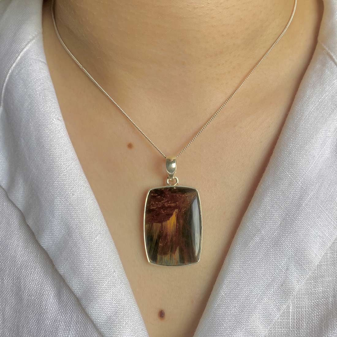 Pit 17 Pietersite Pendant-(PIT-P-17.) – Sagacia Jewelry
